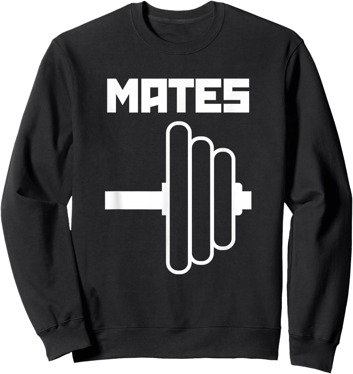 Swole Mates Cute Workout Couples Valentines Day Gym Fitness Sweatshirt - Sweatshirt | Black