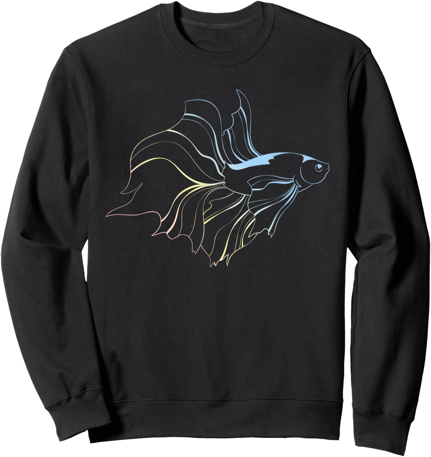 Betta Fish Lover Siamese Fighting Fish Aquarium Betta Fish Sweatshirt - Sweatshirt | Black