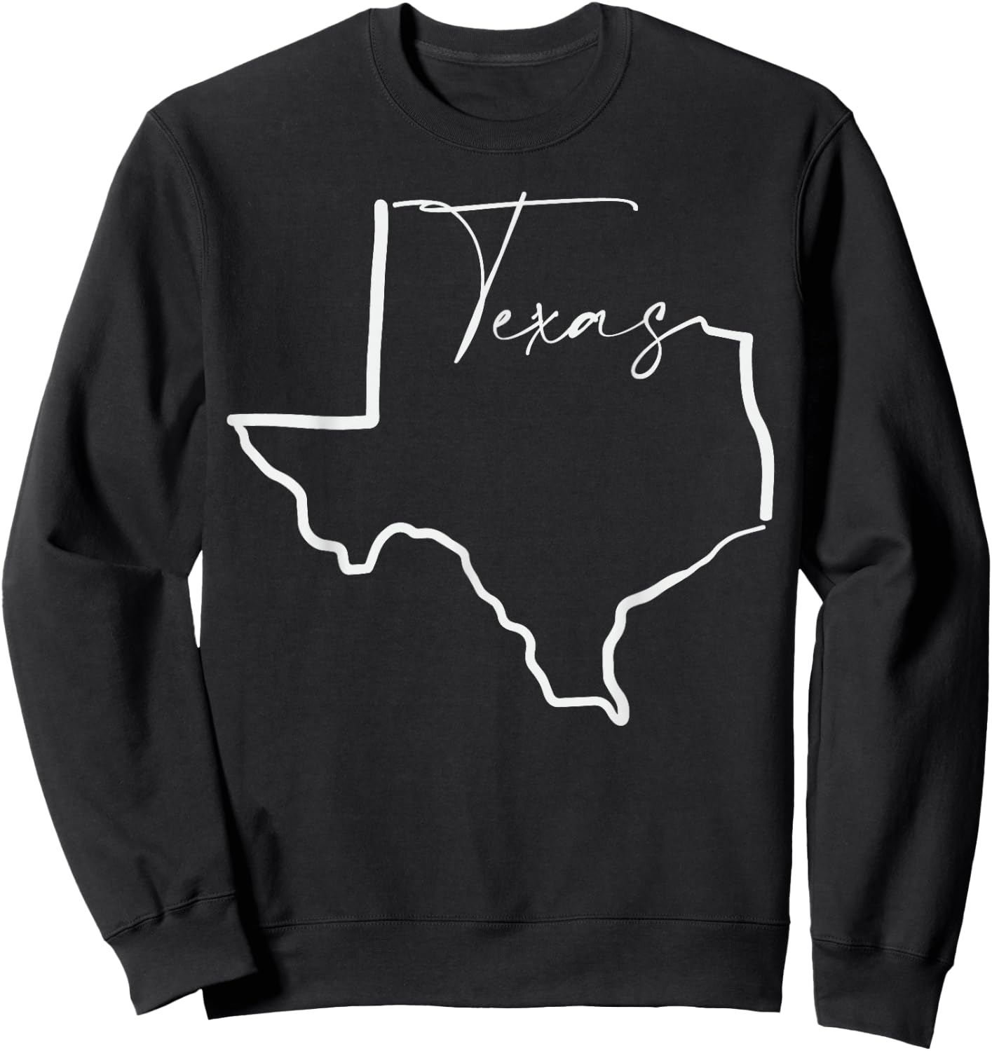 Texan Gifts Texas Shirt Texas Graphic . Men TX Sweatshirt - Sweatshirt | Black