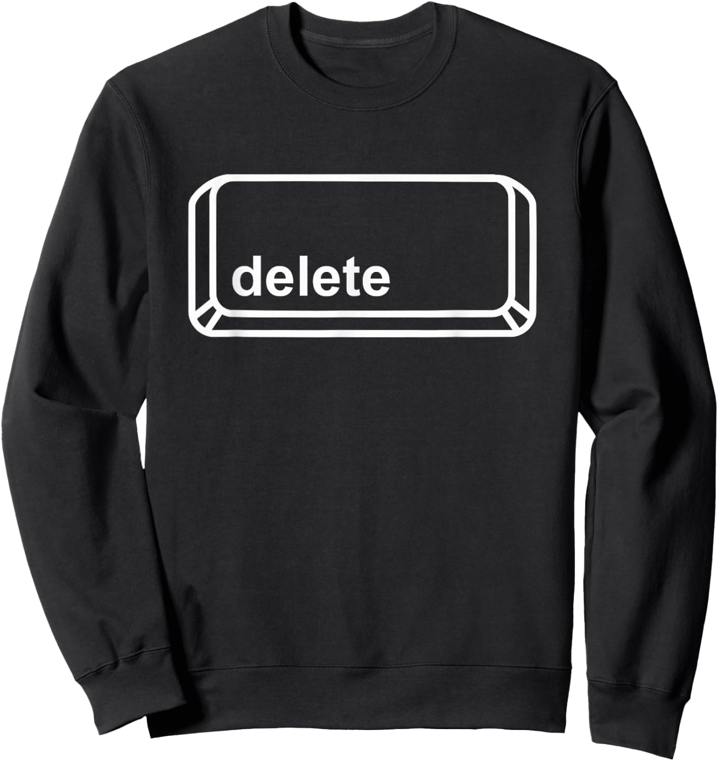 Delete Button Computer Key Halloween Group Costume Dark Sweatshirt - Sweatshirt | Black
