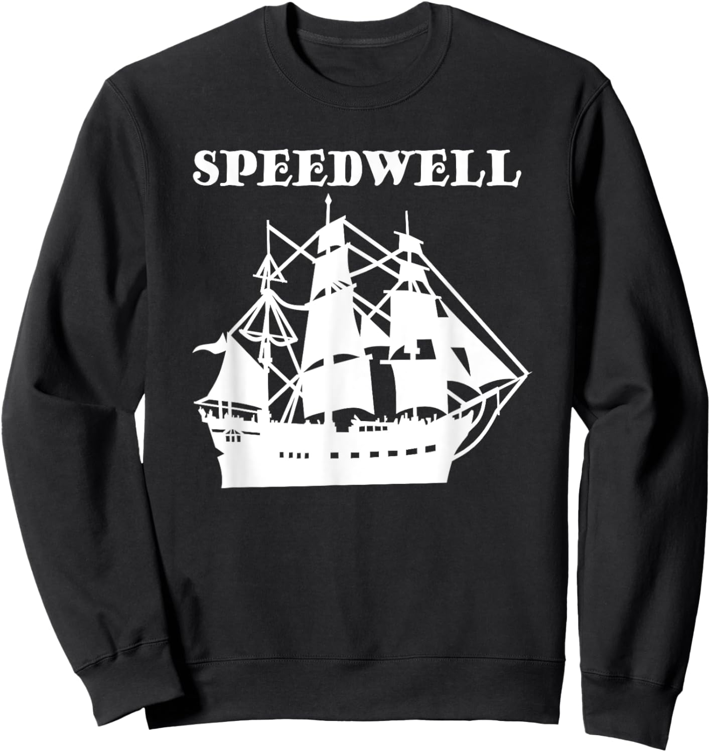 Speedwell Ship - Pilgrim Boat America American History Sweatshirt - Sweatshirt | Black