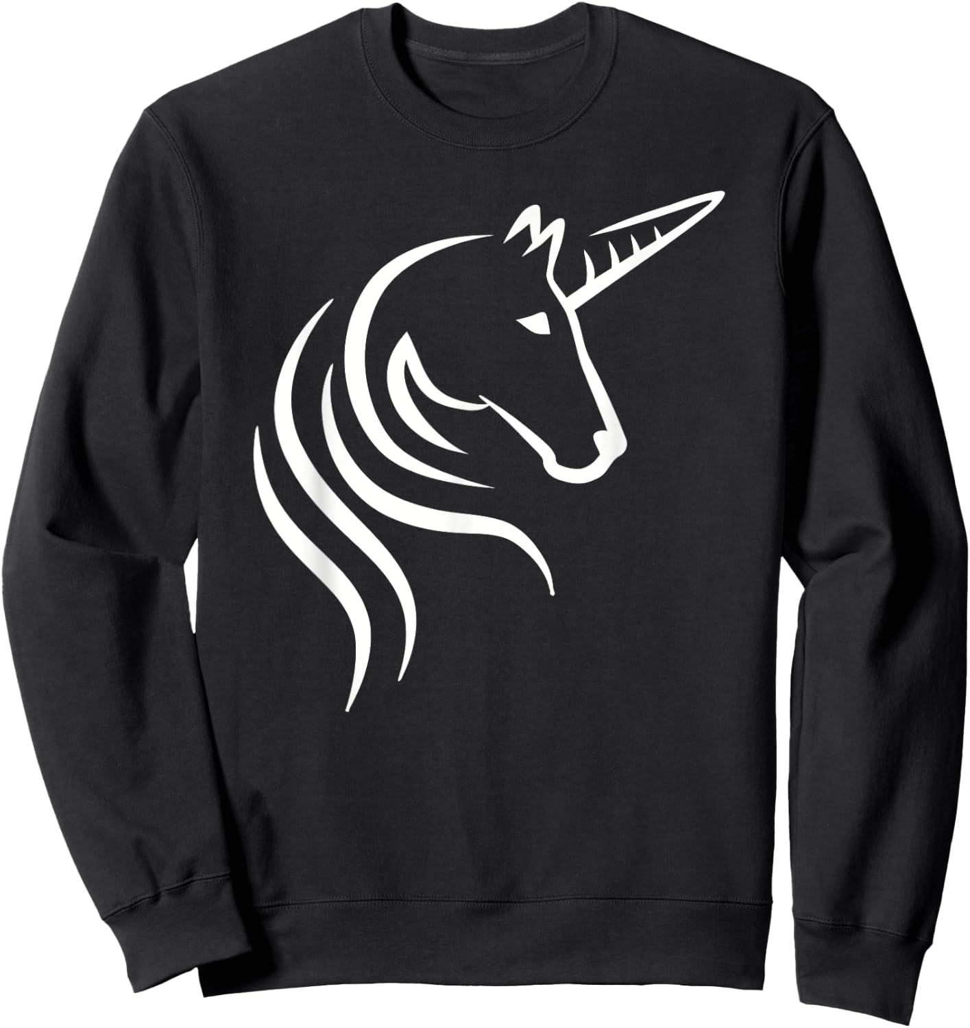 Unicorn head Sweatshirt - Sweatshirt | Black