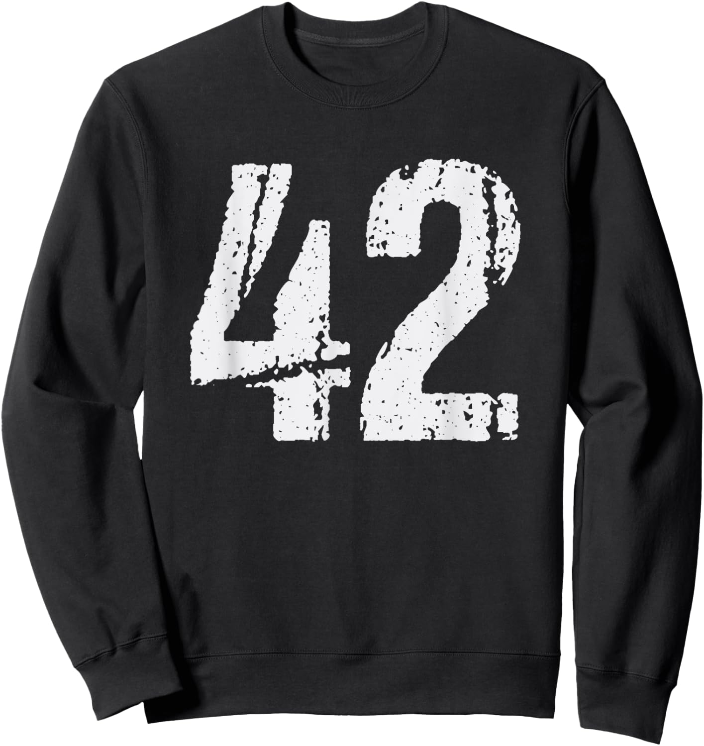 Number #42 Vintage 42nd Birthday Party 42 Years Old Sweatshirt - Sweatshirt | Black