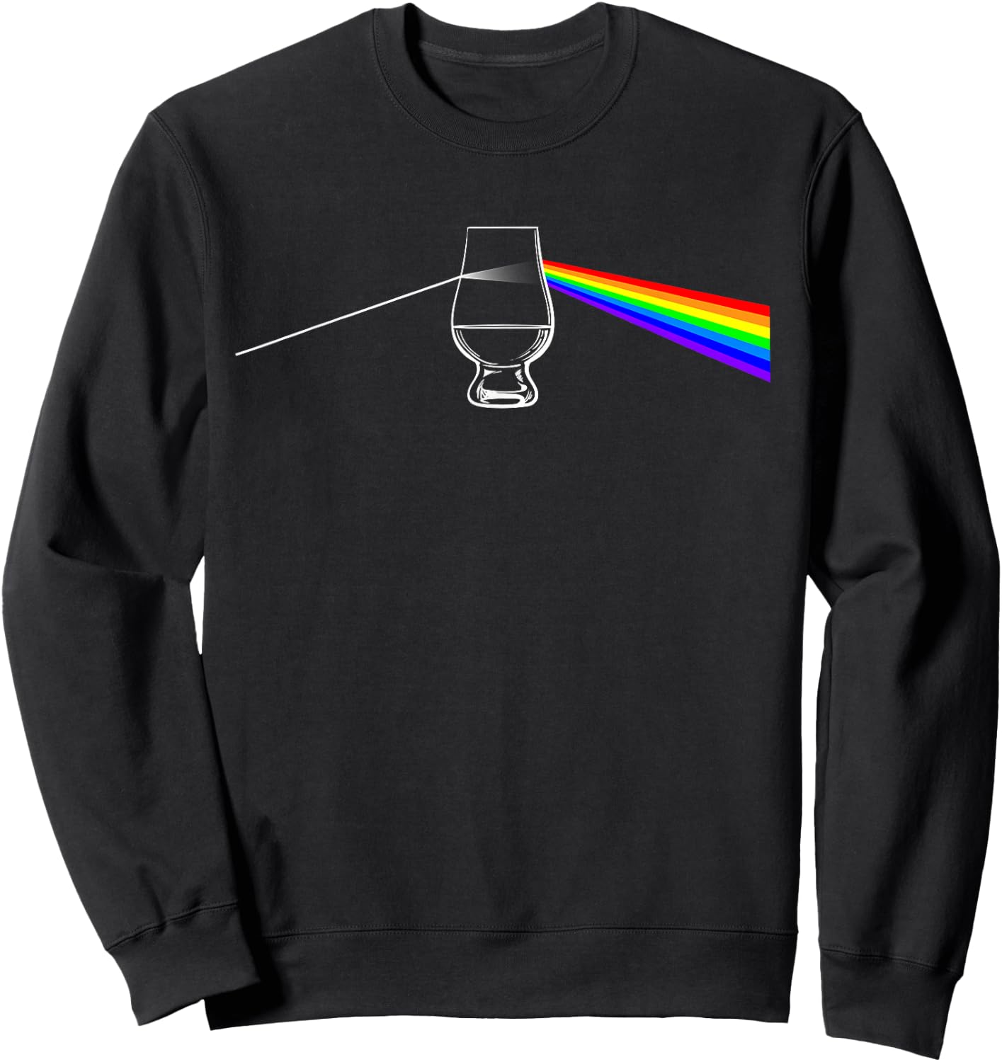 Dark Side of The Glen Whiskey Bourbon Lover Drinker Sweatshirt - Sweatshirt | Black