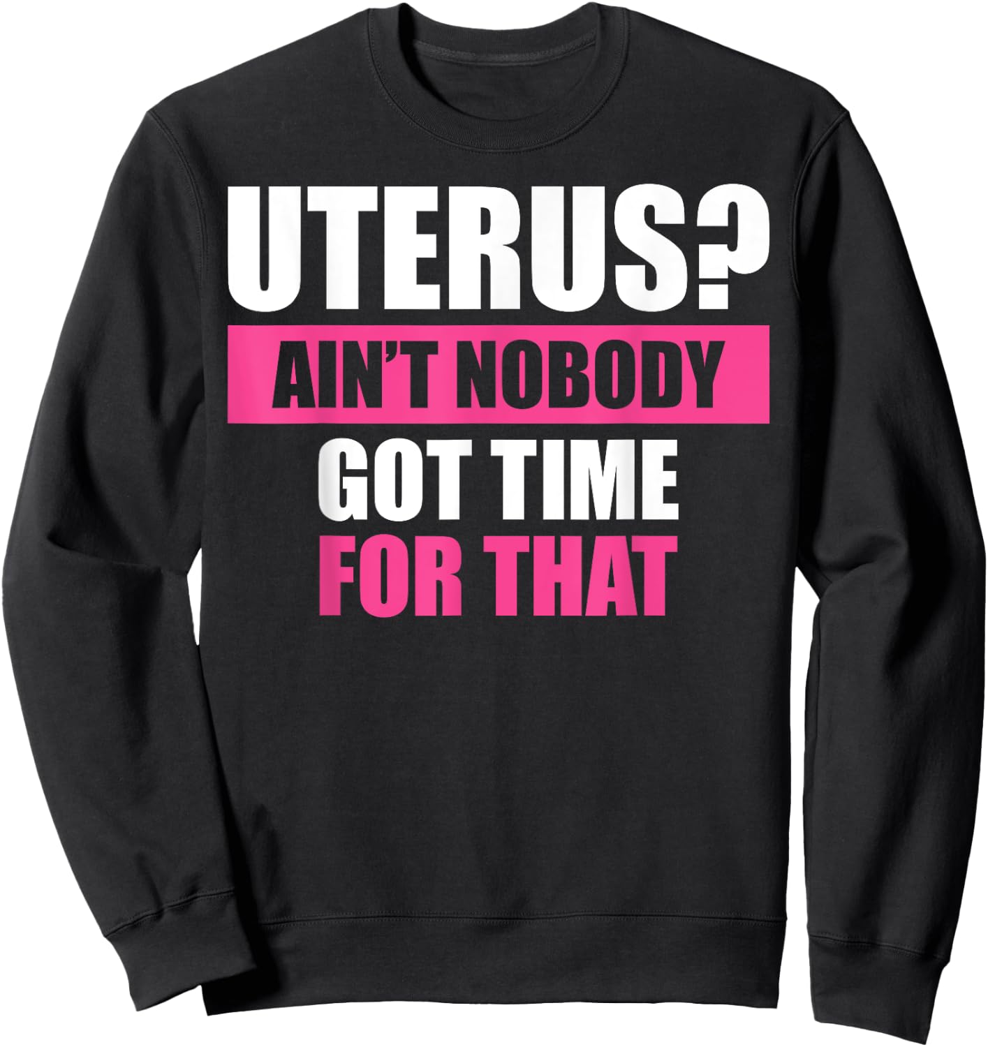 Funny Uterus Girls Hysterectomy Surgery Removal Sweatshirt - Sweatshirt | Black