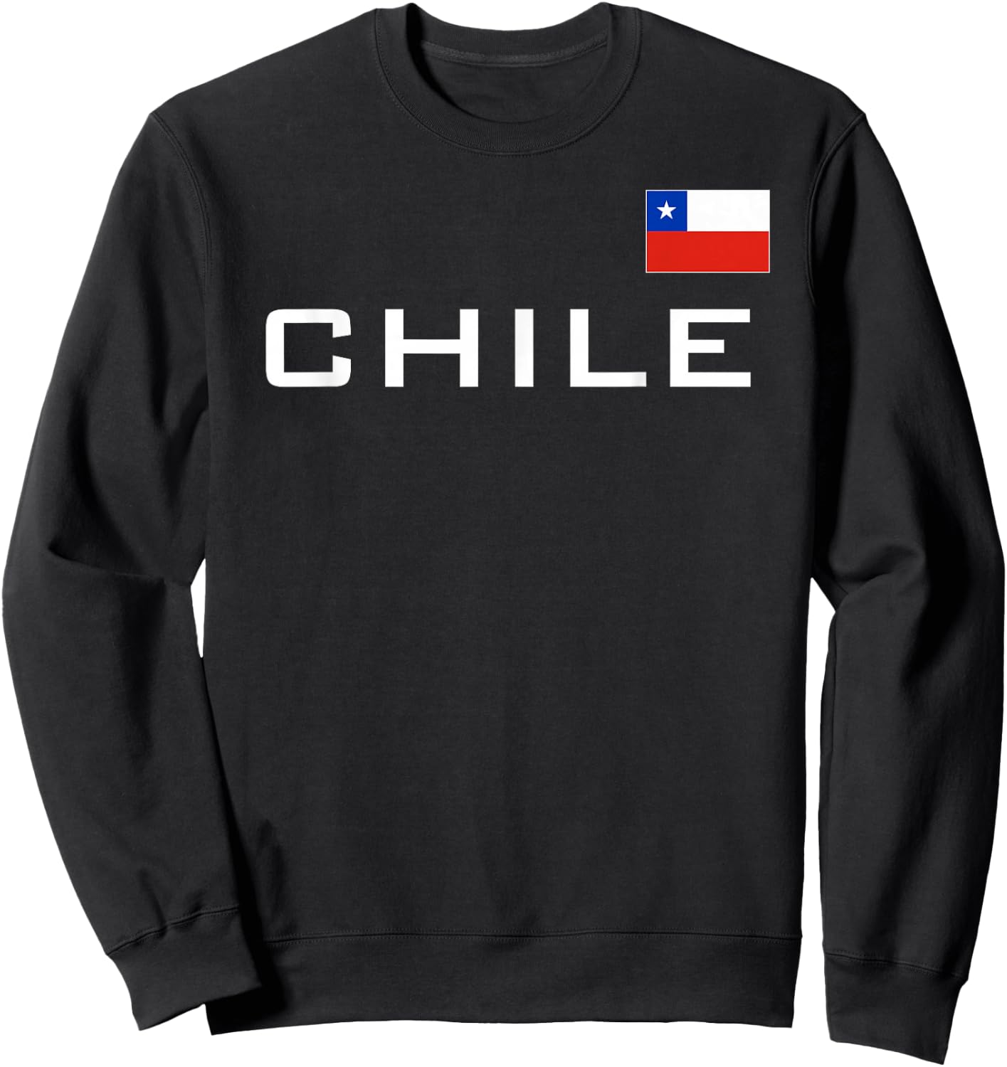 Chile Flag Sports Soccer Football Athletic Jersey Santiago Sweatshirt - Sweatshirt | Black