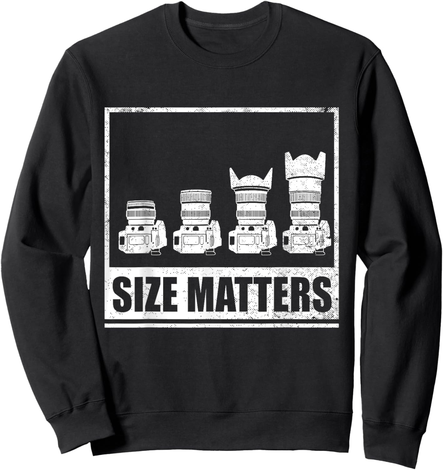 Funny Photography Gift Women Cool Photographer Lens Sweatshirt - Sweatshirt | Black