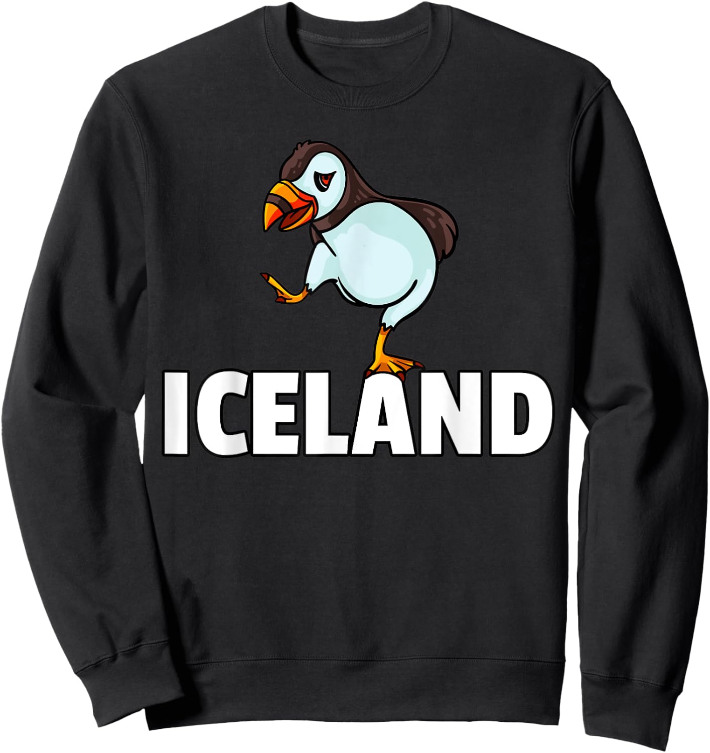 Puffin Bird Iceland Seabird Sweatshirt - Sweatshirt | Black