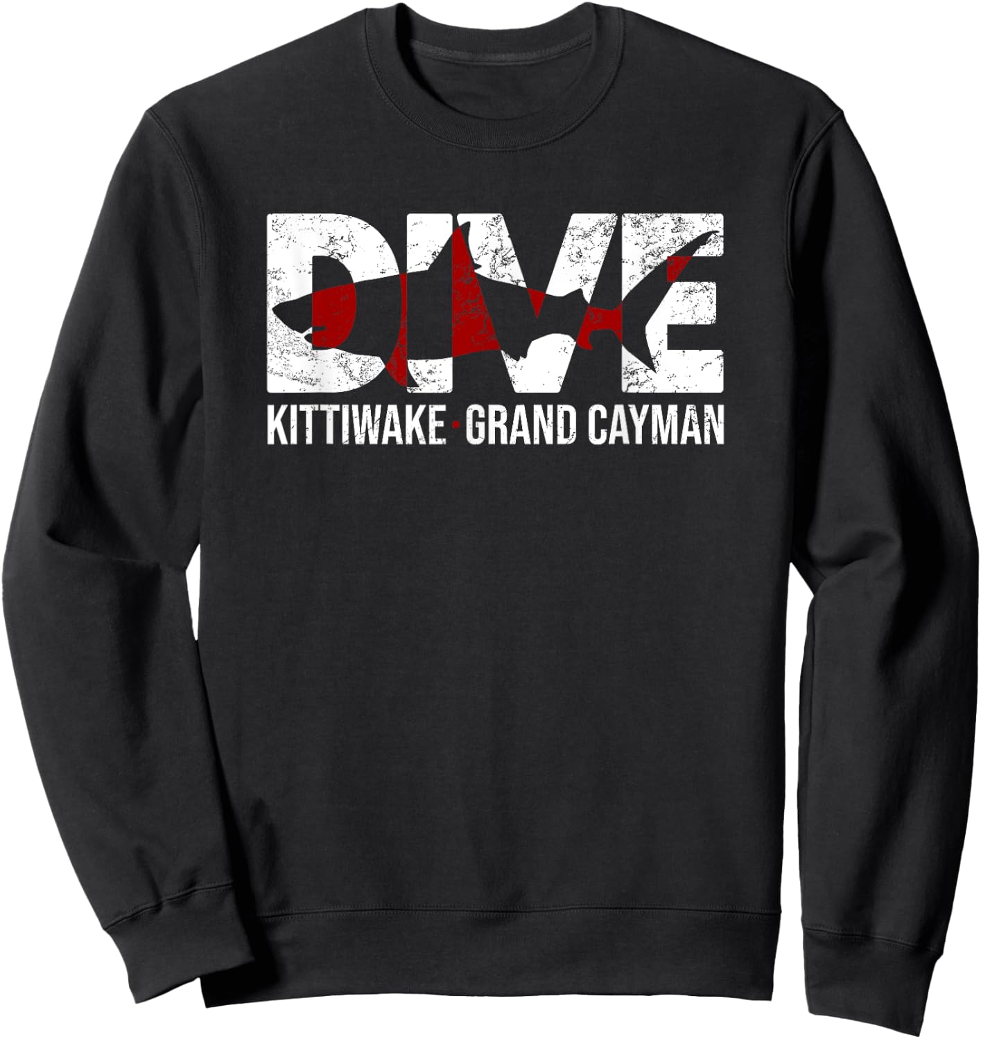 DIVE Grand Cayman Kittiwake SCUBA DIVING Diver Sweatshirt - Sweatshirt | Black