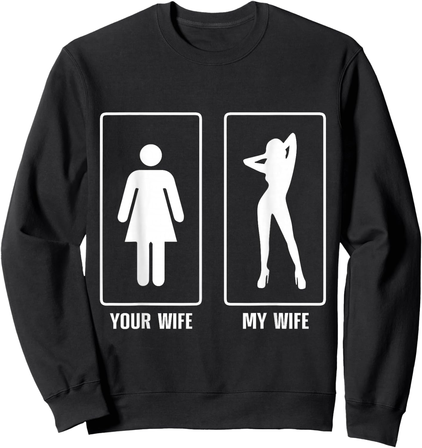 My Wife Your Wife Swinger Wife Swapping Funny Hotwife Sweatshirt - Sweatshirt | Black