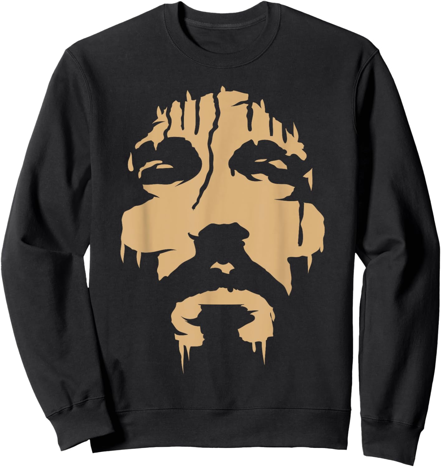 Face of Jesus Christ Lord and Savior Christian Sweatshirt - Sweatshirt | Black
