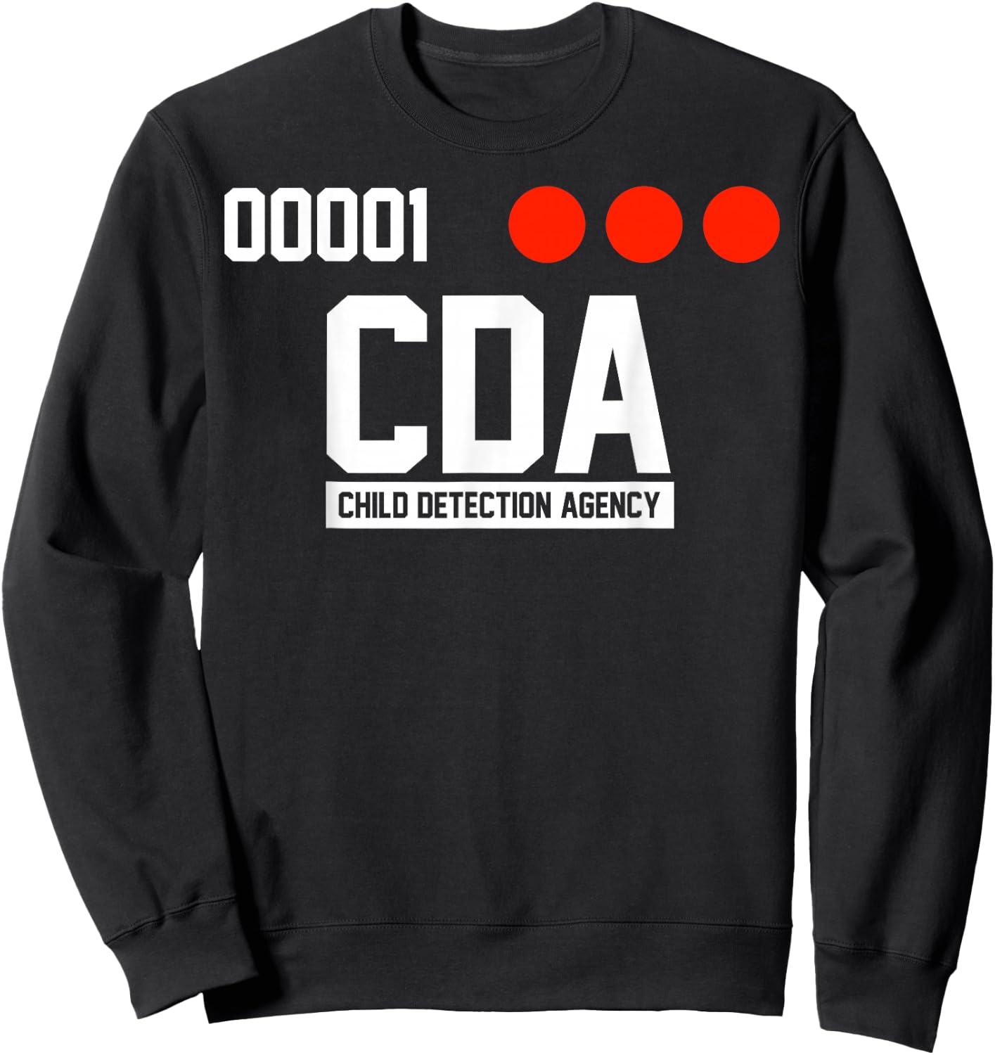 C D A Child Detection Agency Sweatshirt - Sweatshirt | Black