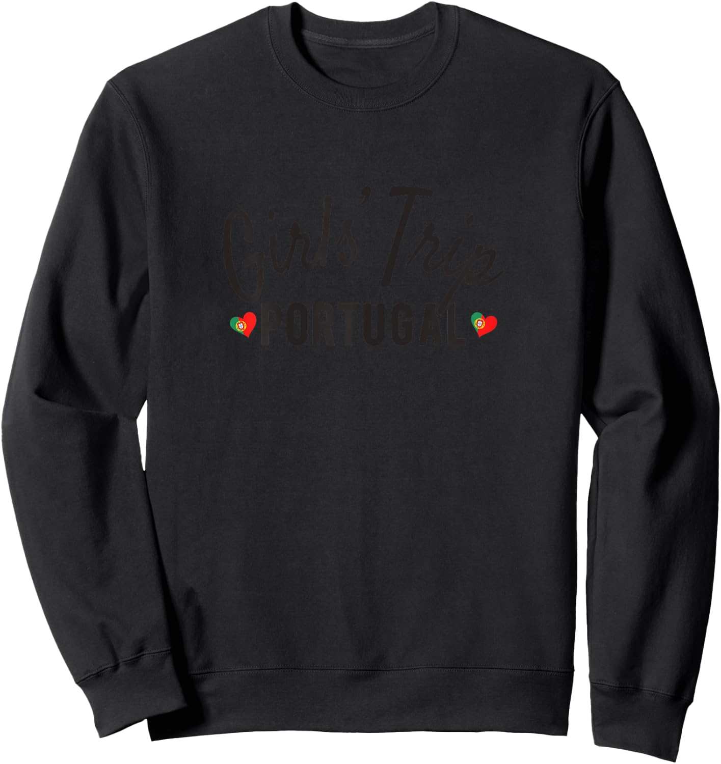 Girls' Trip Portugal | Girls Travel Vacation Sweatshirt - Sweatshirt | Black
