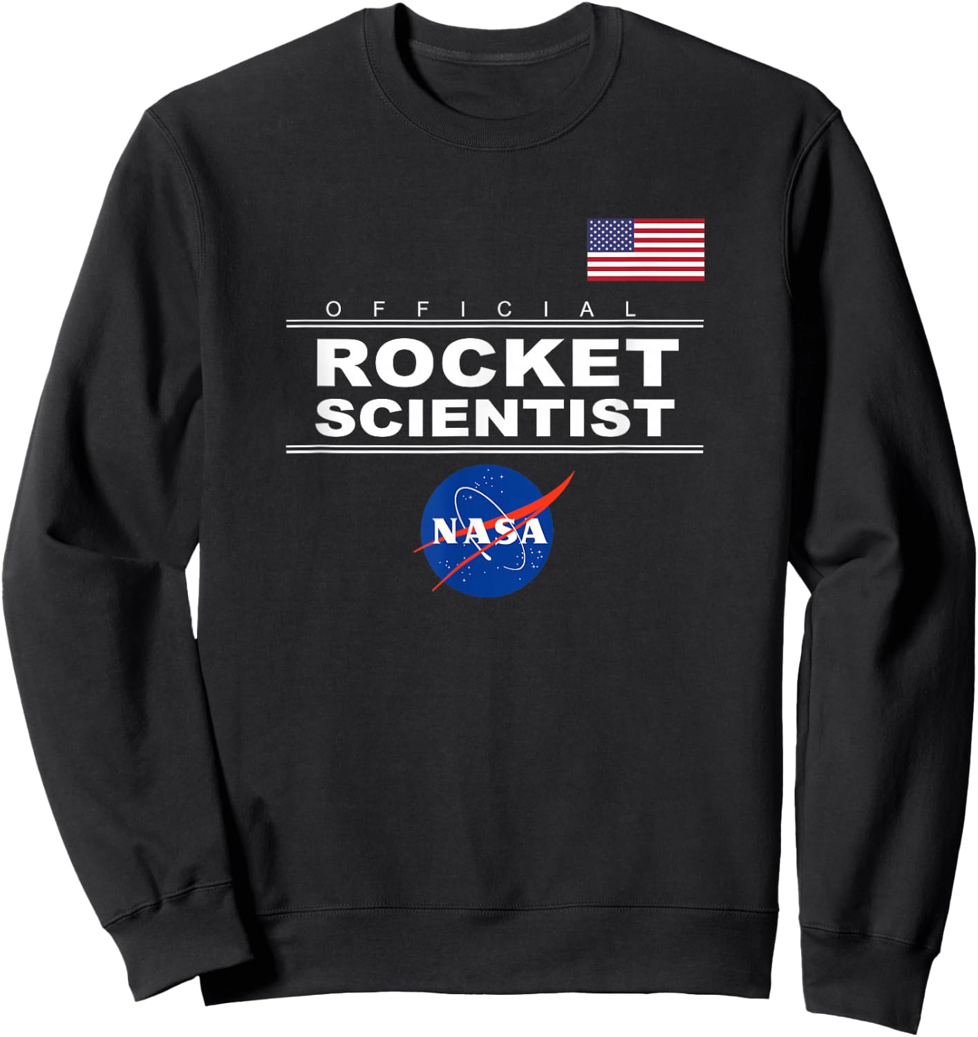 Official Rocket Scientist - NASA Sweatshirt - Sweatshirt | Black