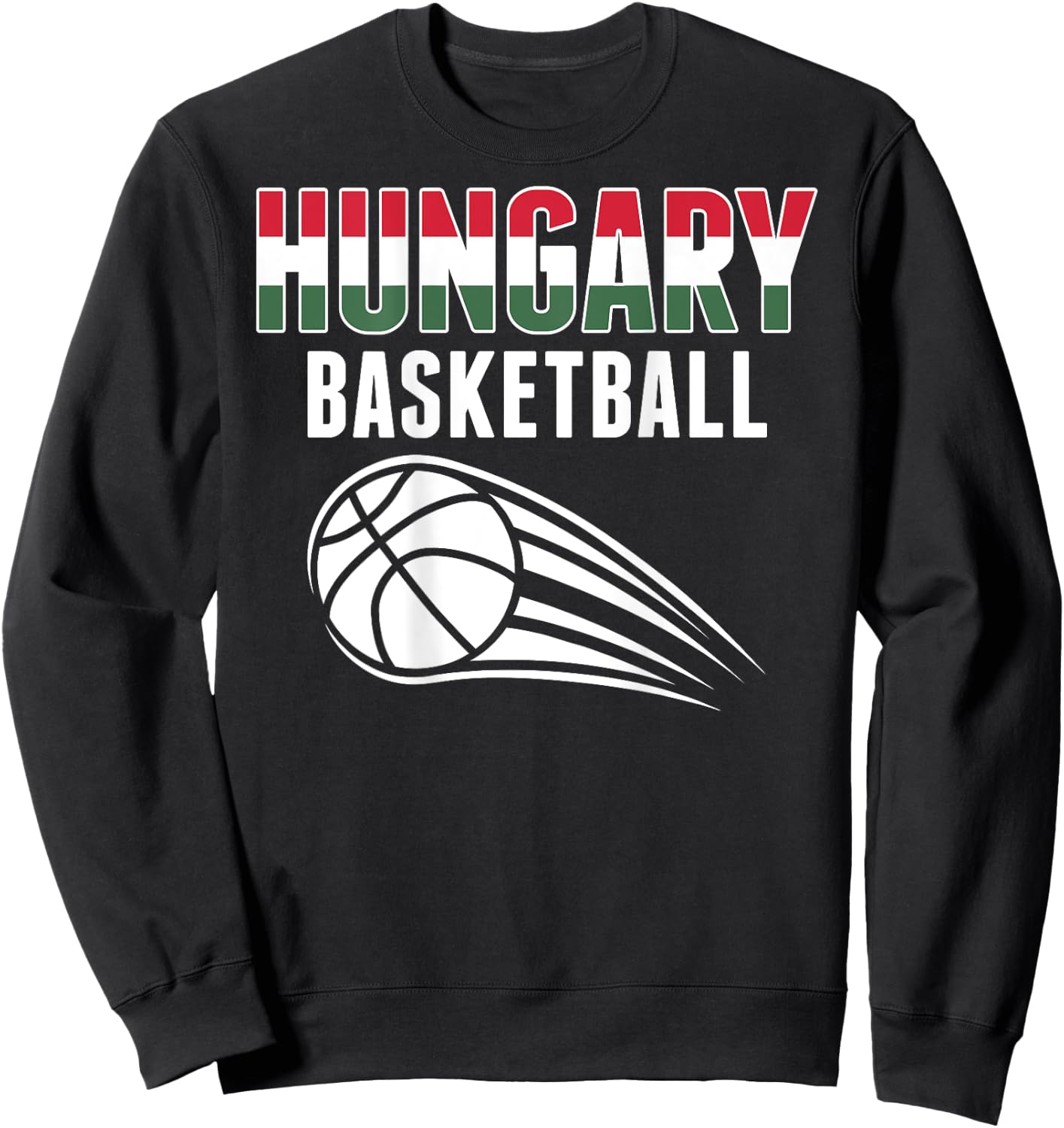 Hungary Basketball Fans Jersey - Hungarian Flag Sport Lovers Sweatshirt - Sweatshirt | Black