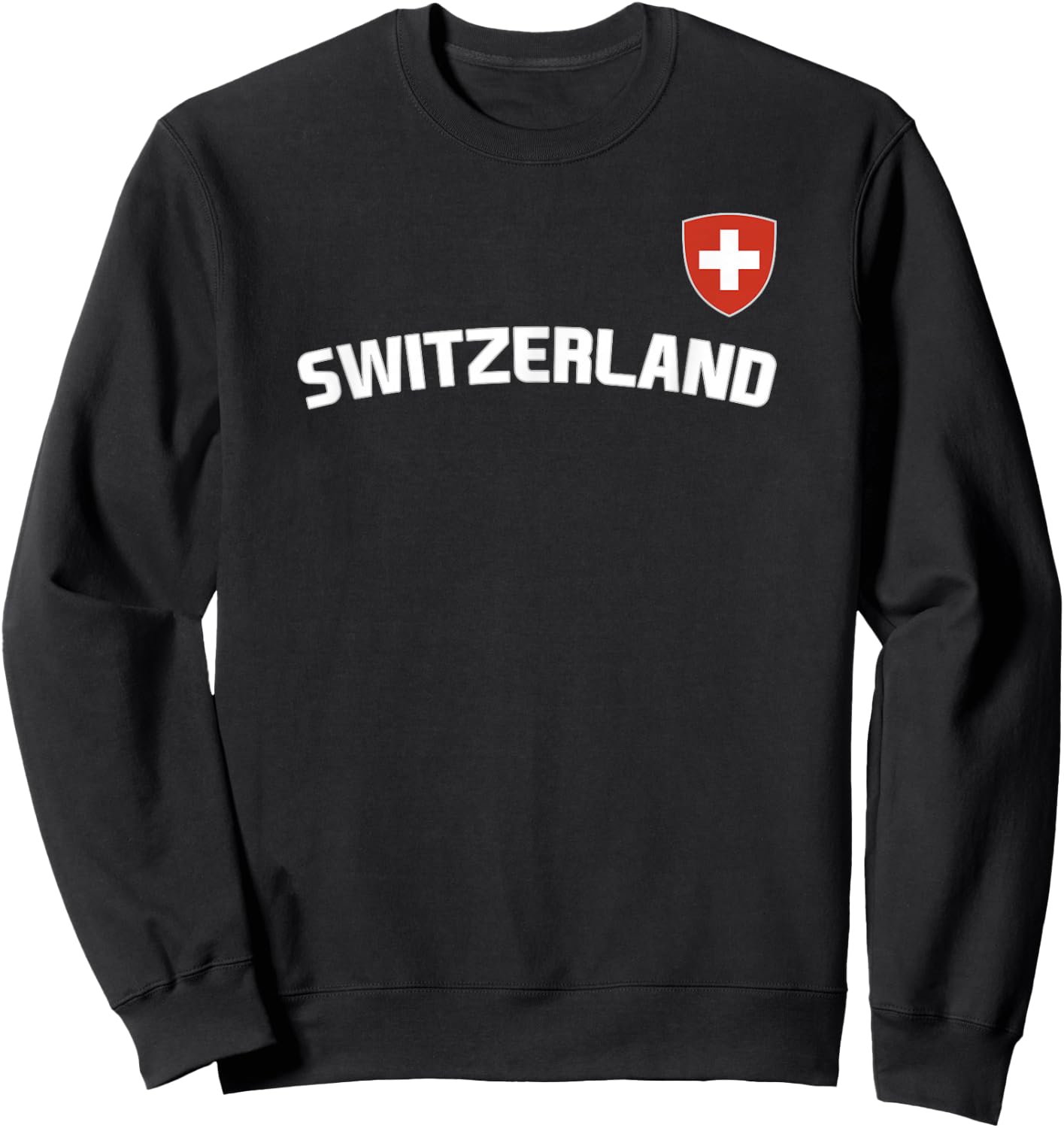 Switzerland Flag Swiss Pride International Country Sweatshirt - Sweatshirt | Black