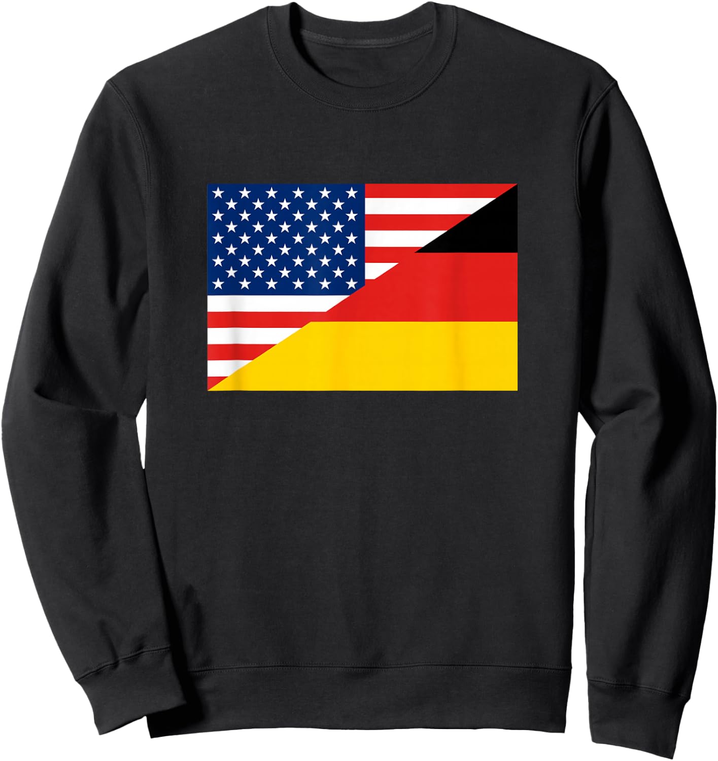 USA Germany flag Sweatshirt - Sweatshirt | Black