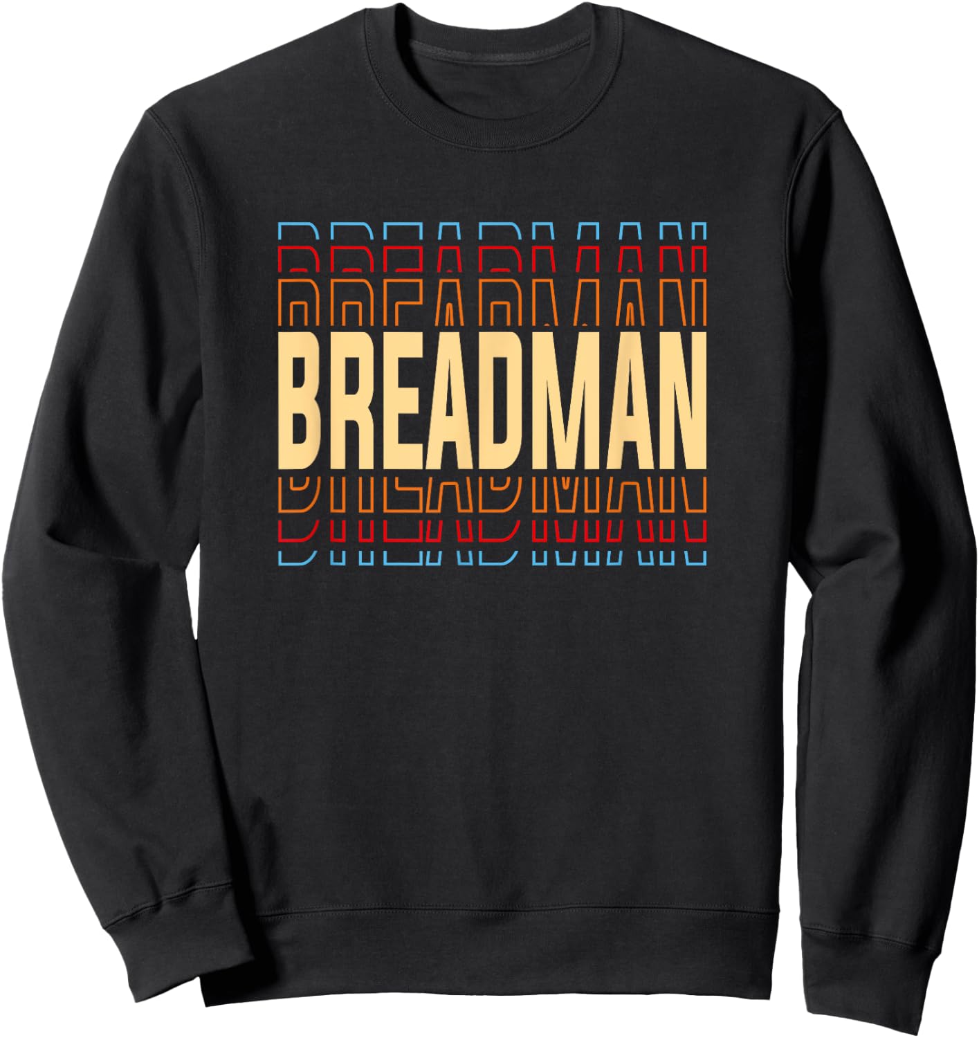 Breadman Job Title Vintage Sweatshirt - Sweatshirt | Black