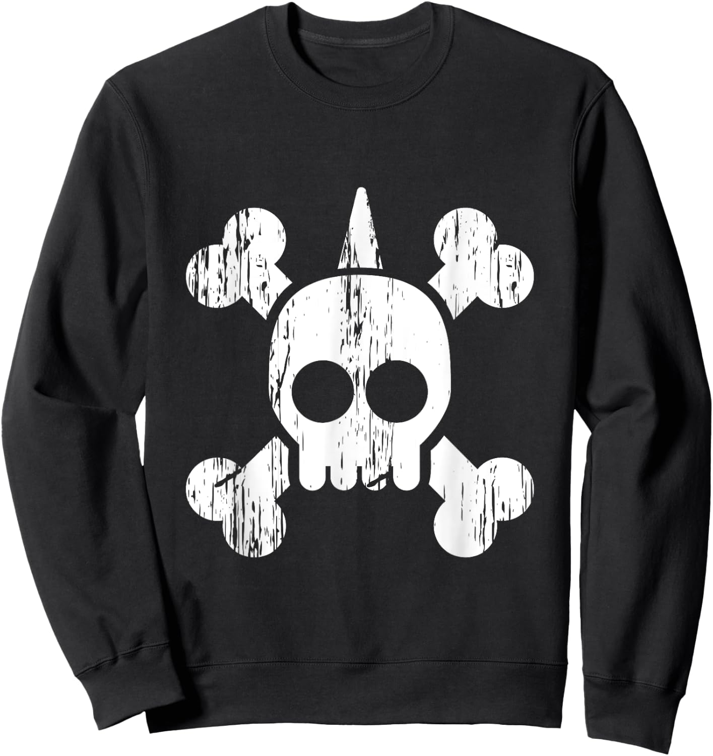 Punk Skull Bones Rock Music Aesthetic Subculture Rocker Sweatshirt - Sweatshirt | Black