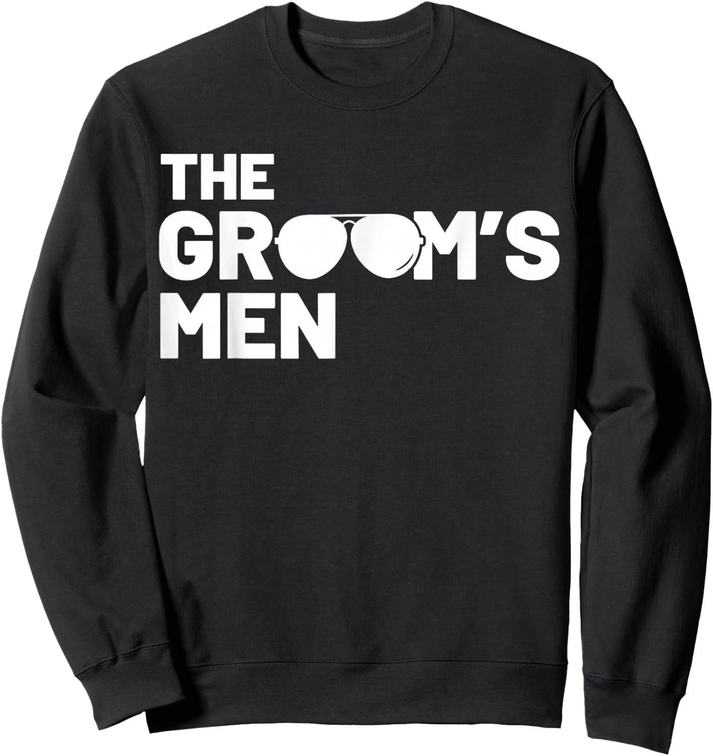 Groomsmen Groom Squat Men Bachelor Supplies Party Wedding Sweatshirt - Sweatshirt | Black