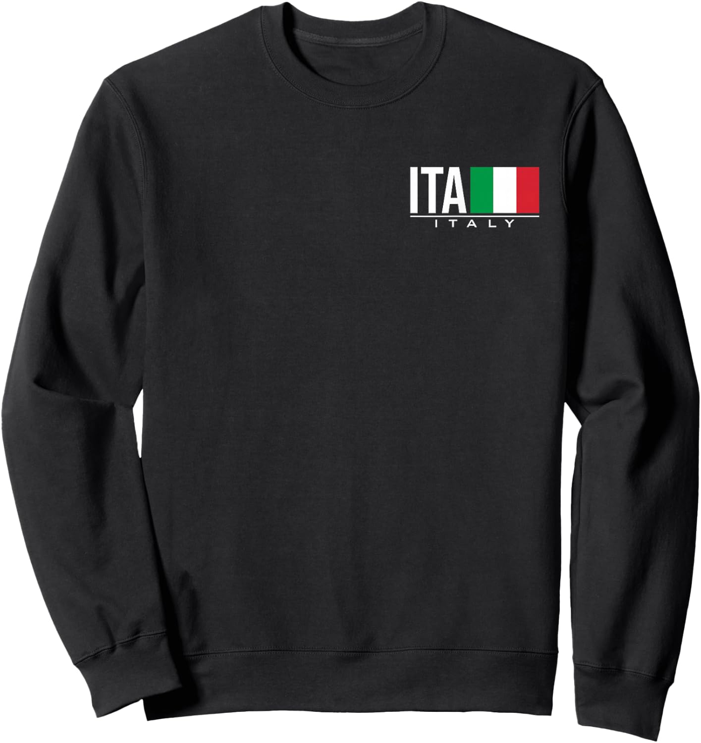 Italy Flag Italian Tricolore Sports Games Athletic Jersey Sweatshirt - Sweatshirt | Black
