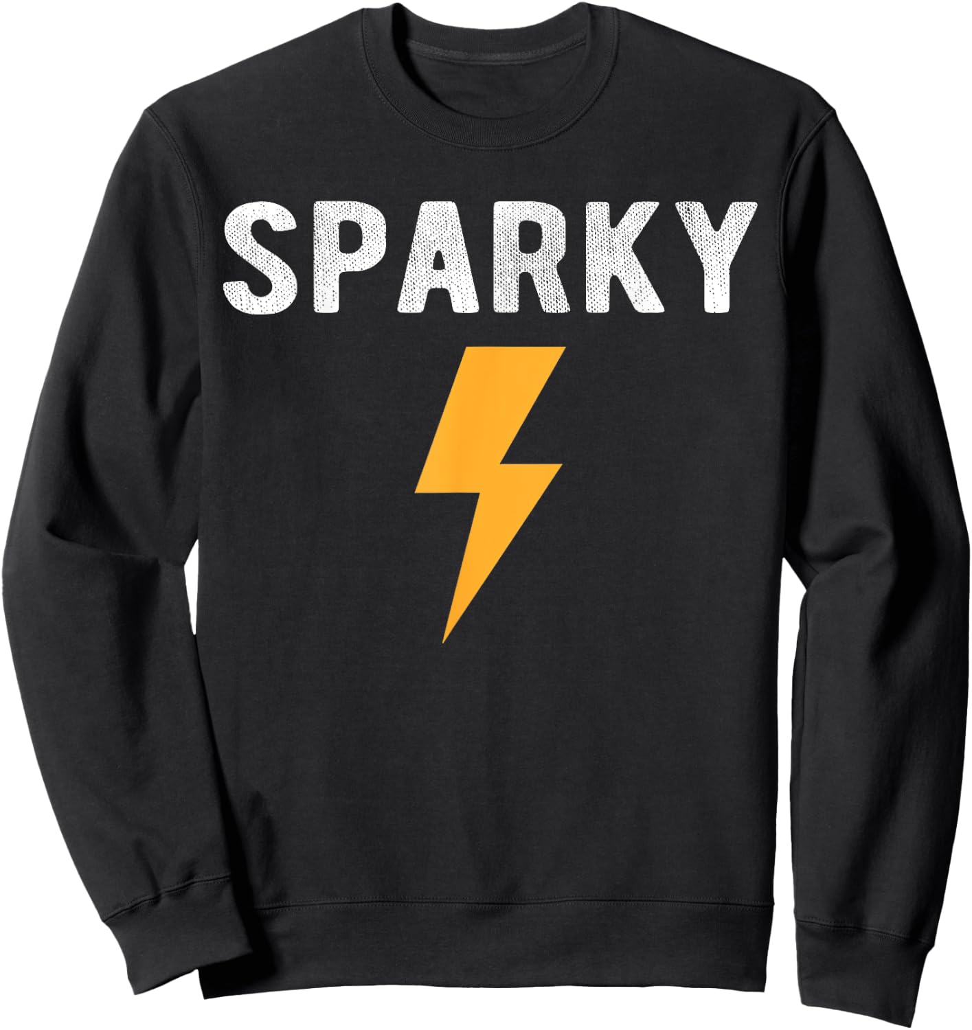 Electrician Gift Funny Sparky Nickname Lightning Bolt Sweatshirt - Sweatshirt | Black