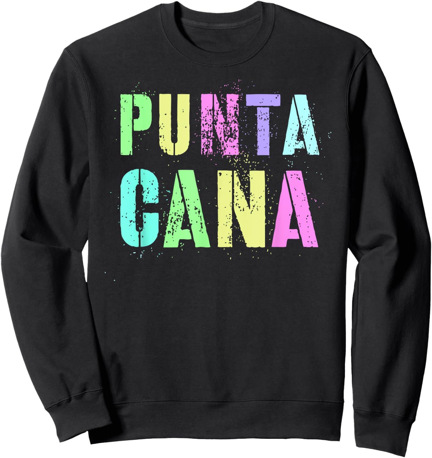 Rockin' PUNTA CANA Family Vacation Swim Trip Summer Pool Men Women Kids Sweatshirt - Sweatshirt | Black