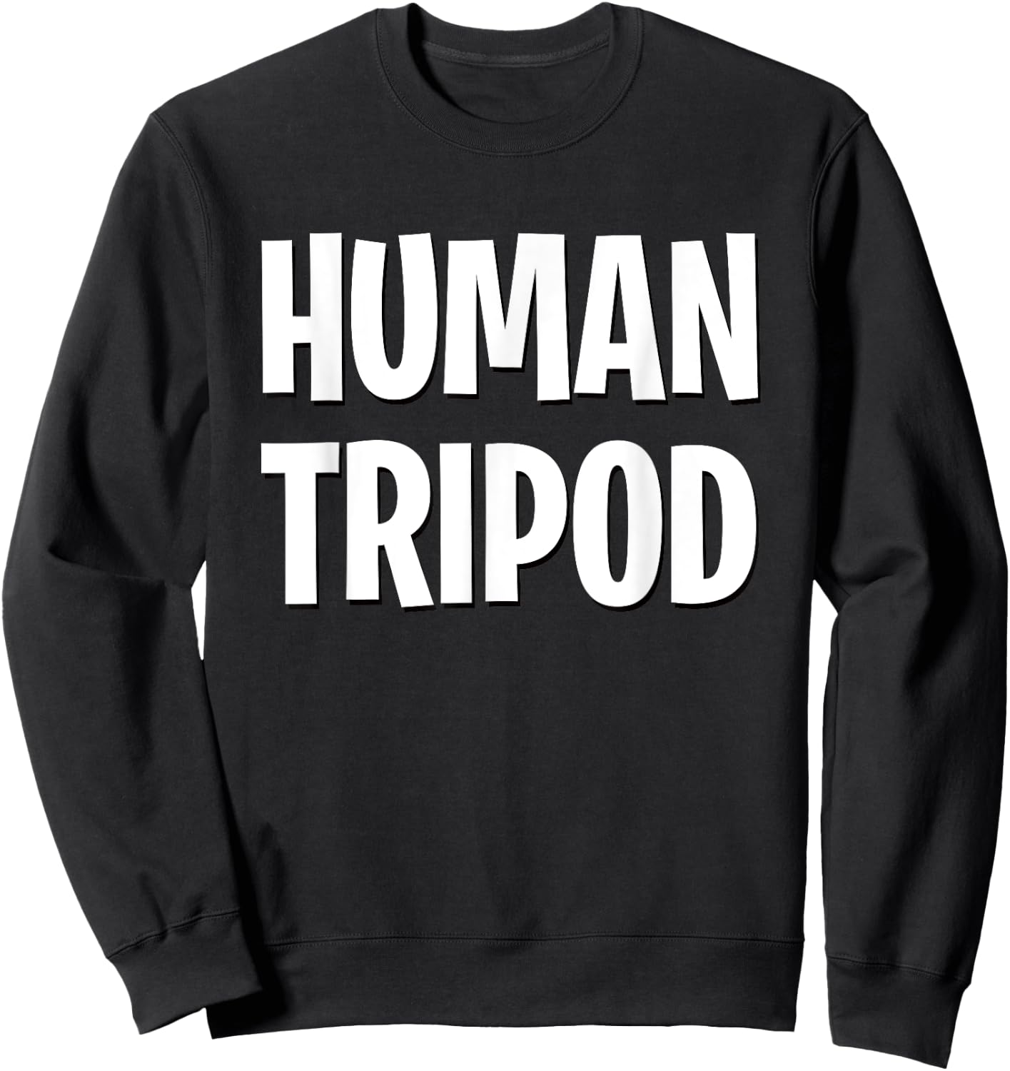 Human Tripod Unique Design Sweatshirt - Sweatshirt | Black