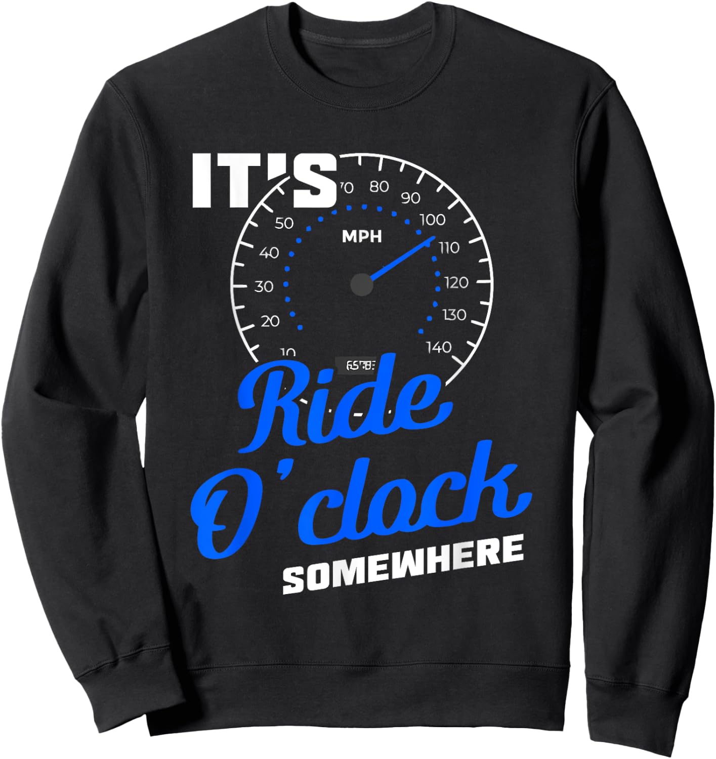 It'S Ride O'Clock Somewhere Motorcyclist Sweatshirt - Sweatshirt | Black