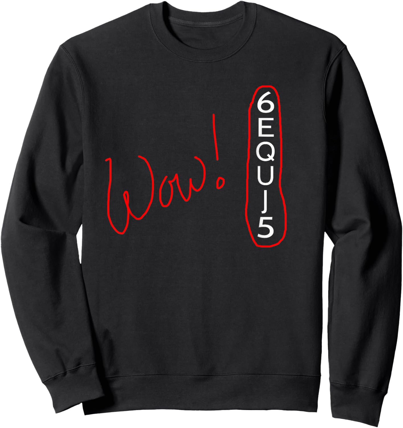 Astronomer Wow! Signal 6EQUJ5 I Funny Star Explorer Sweatshirt - Sweatshirt | Black