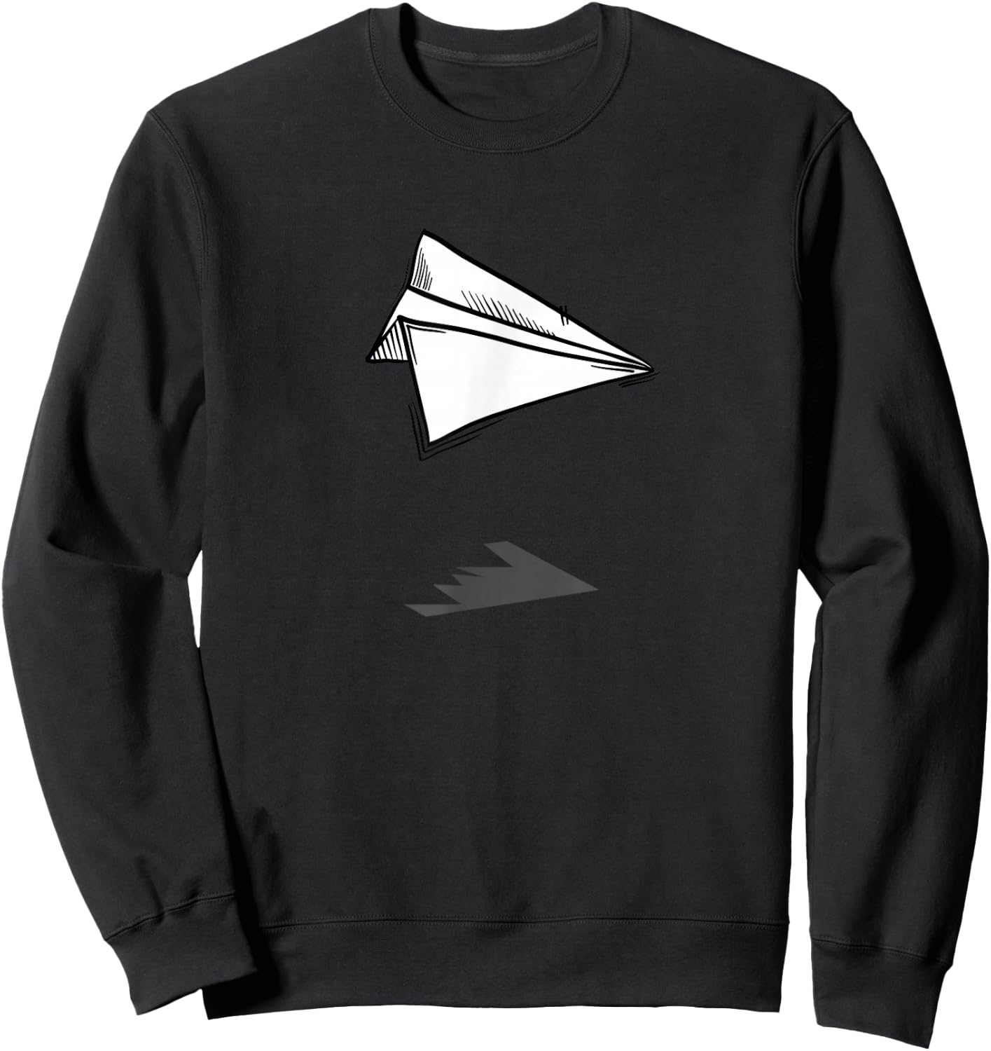 Paper Plane Shirt Aviation for Aeroplane Fans Sweatshirt - Sweatshirt | Black