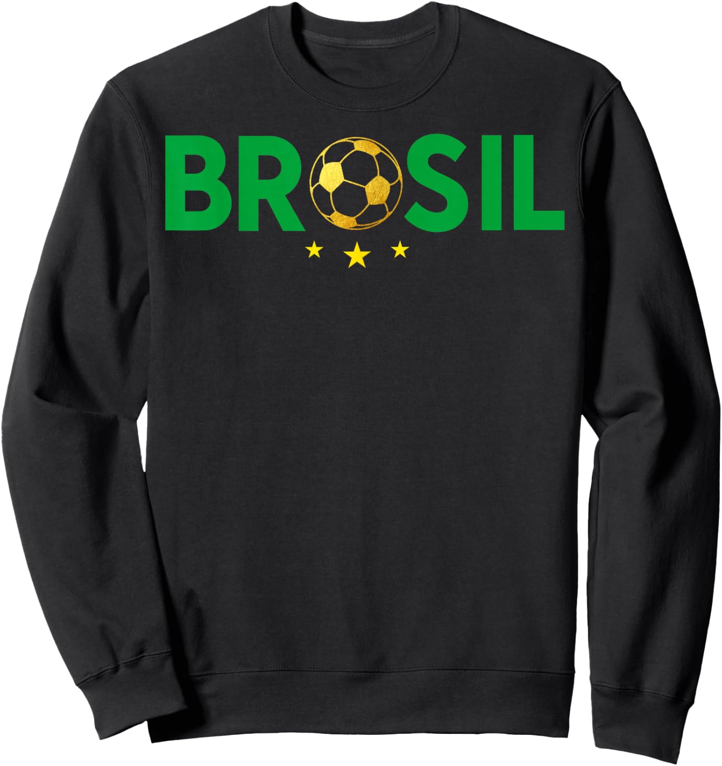 Vintage Brasil Brazil Flag Brazilian Pride Men Women Kids Sweatshirt - Sweatshirt | Black
