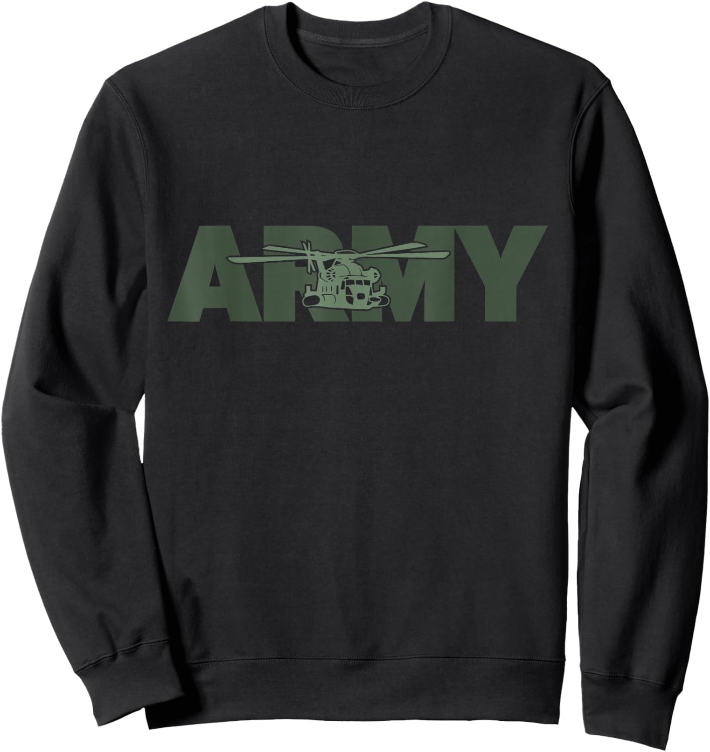 Army Helicopter US Heli Pilot Sweatshirt - Sweatshirt | Black