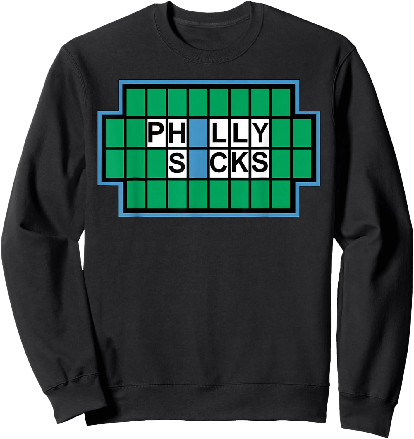 Miftees Philly Sucks - Black, Small, -Adults, Short Sleeve, , Sports-Fan , Christmas, Birthday Gift Sweatshirt - Sweatshirt | Black