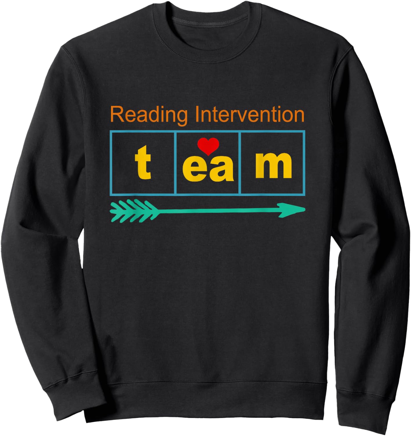 Reading Intervention Team Science Of Reading Teacher Squad Sweatshirt - Sweatshirt | Black