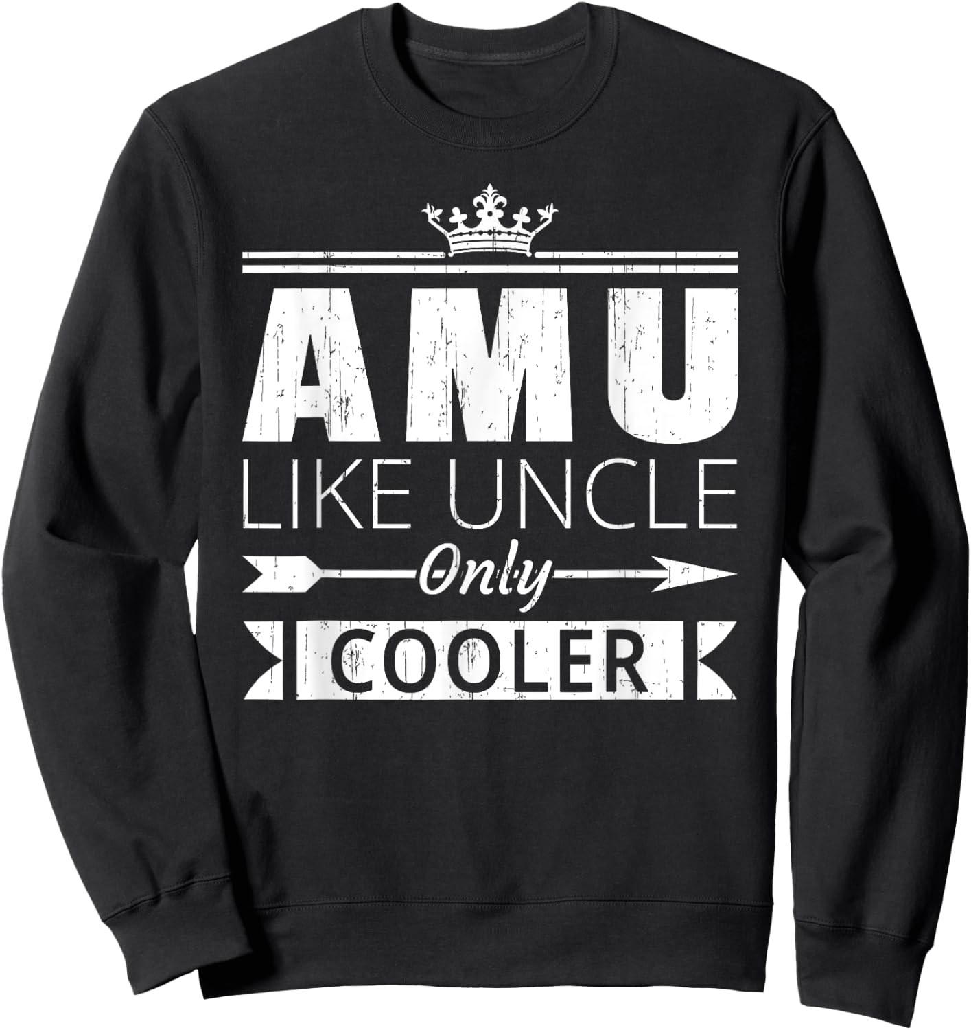 Amu Cooler Funny Iranian Uncle Father's Day Sweatshirt - Sweatshirt | Black