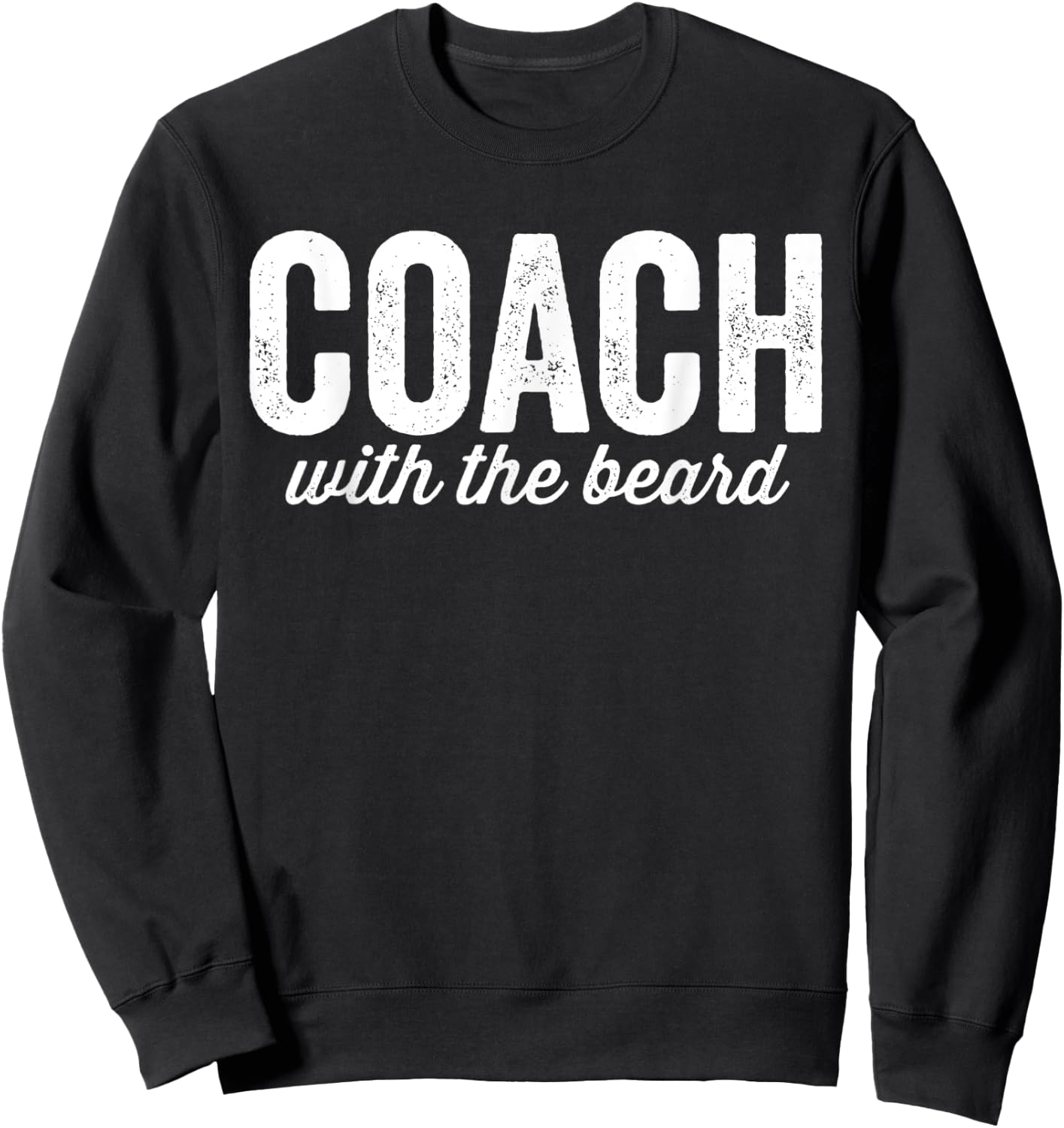 Dibs on The Coach with the Beard Funny Matching Couples Sweatshirt - Sweatshirt | Black