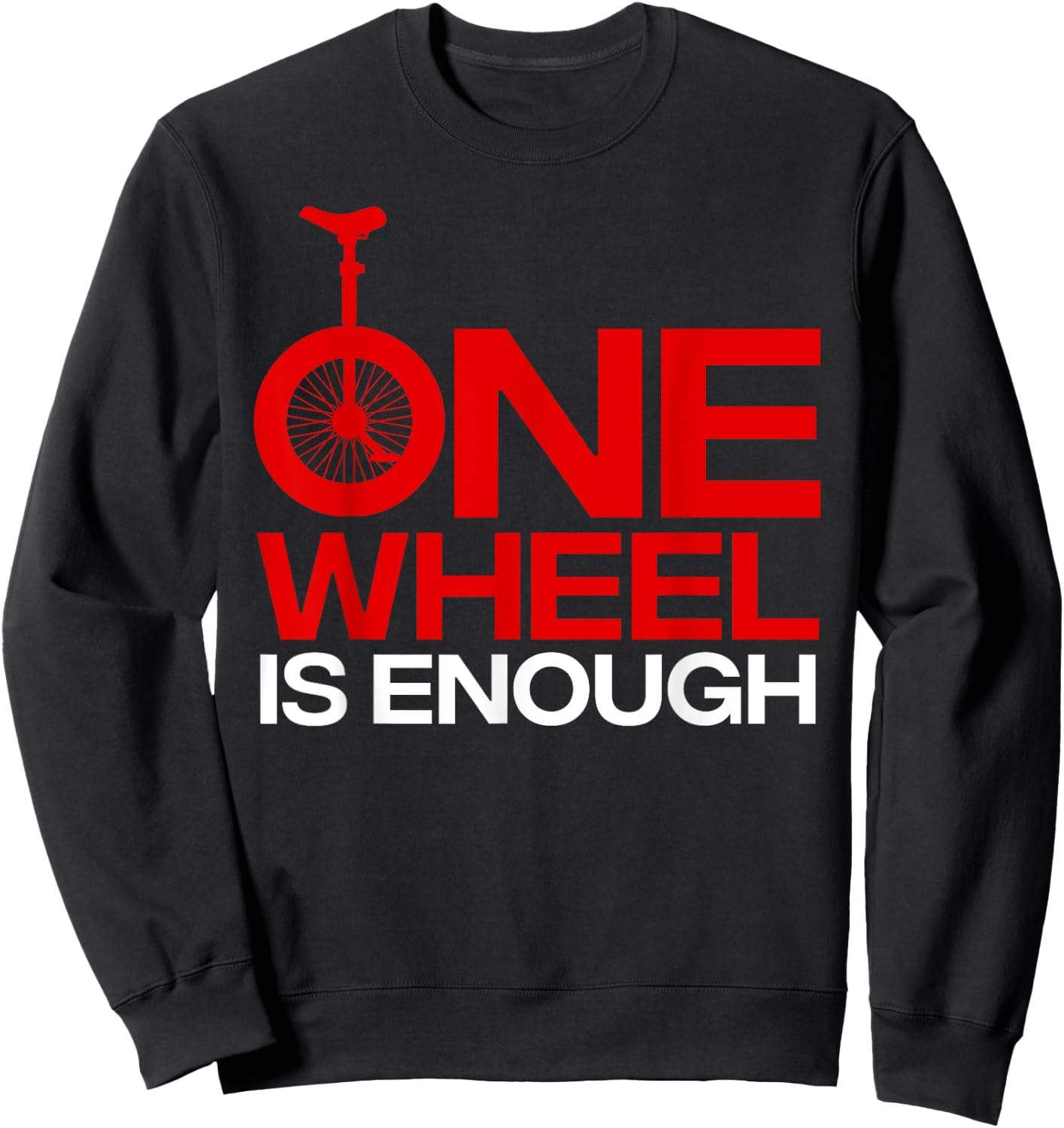 Funny Unicycle Designs Women Monocycle Riders Fan Sweatshirt - Sweatshirt | Black