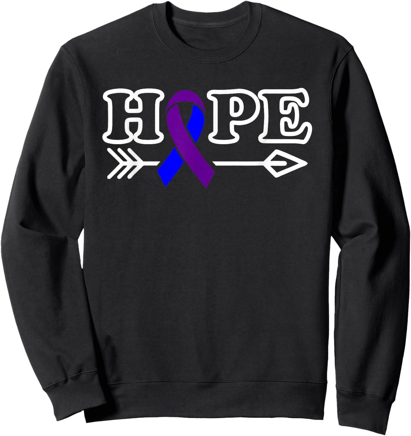 Hope MCTD Mixed Connective Tissue Disease Awareness Sweatshirt - Sweatshirt | Black