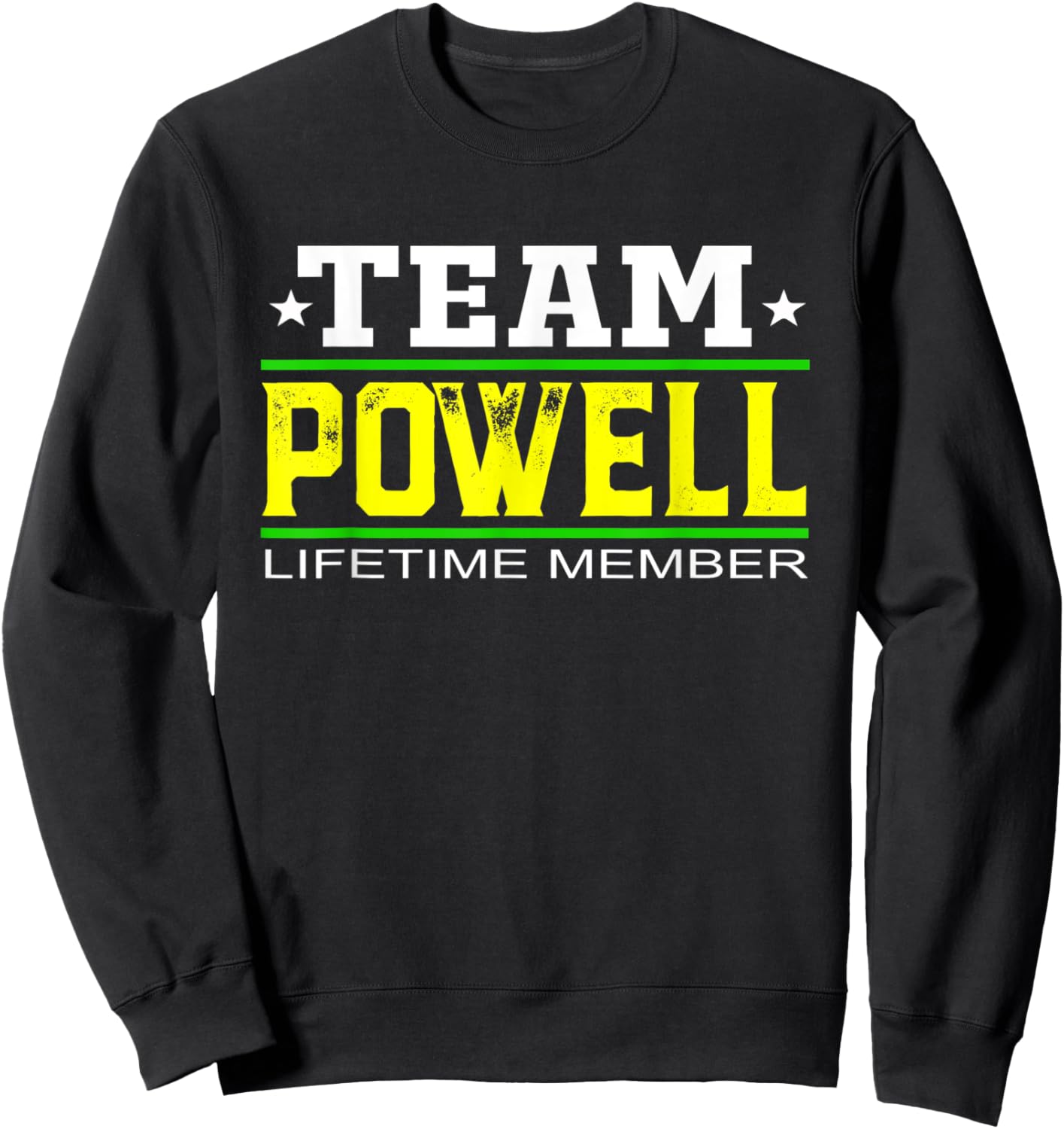 Team Powell Lifetime Member Surname Last Name Tree Reunion Sweatshirt - Sweatshirt | Black