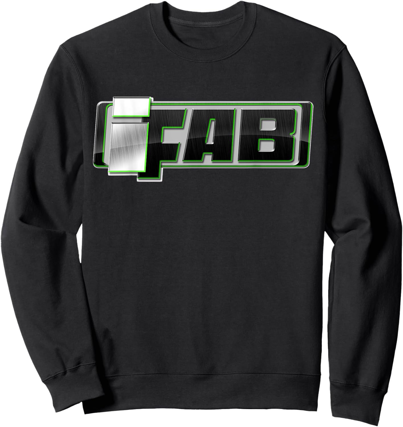 IFab Mfg green red logo shirt Sweatshirt - Sweatshirt | Black