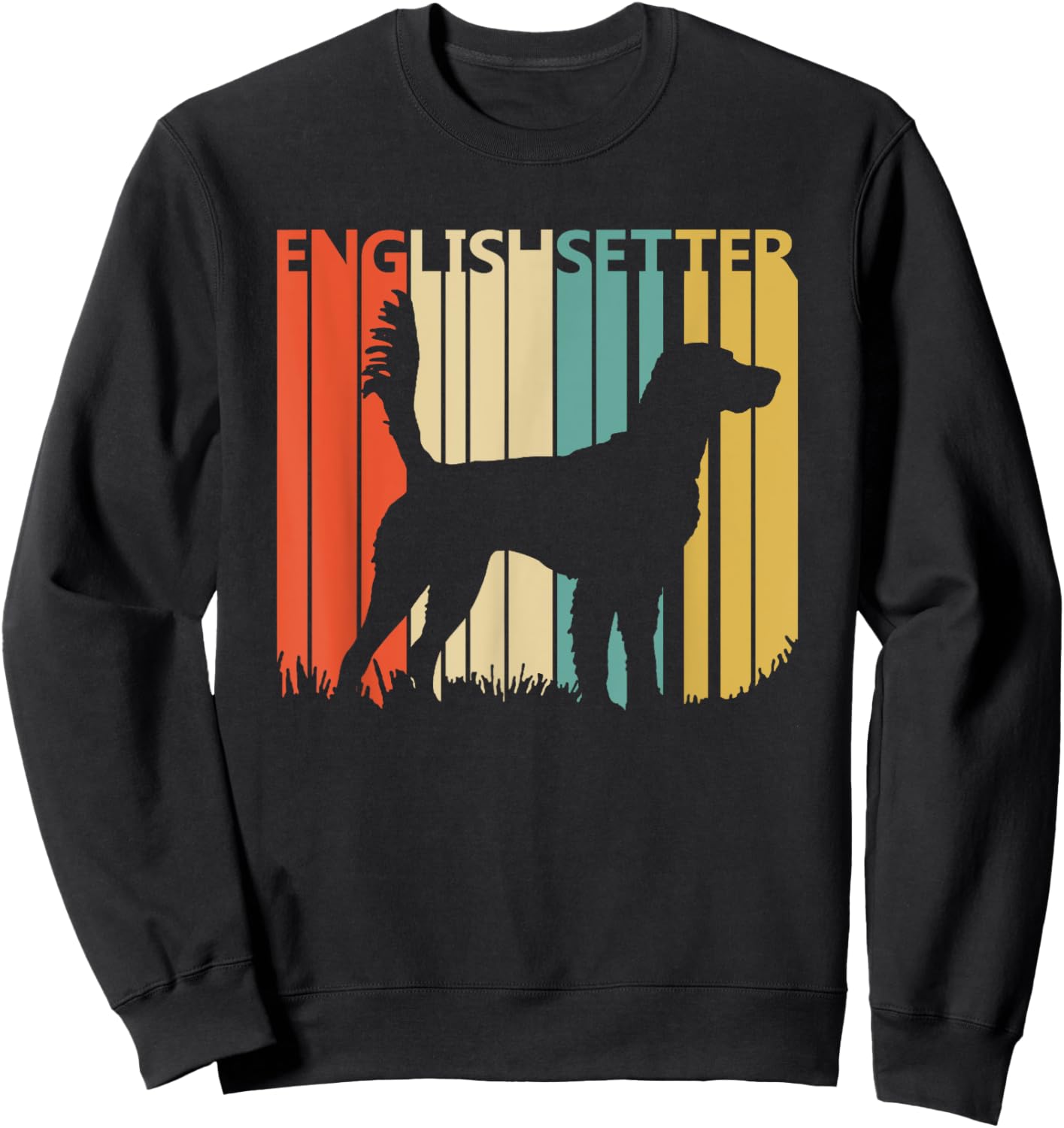 Vintage English Setter Sweatshirt - Sweatshirt | Black