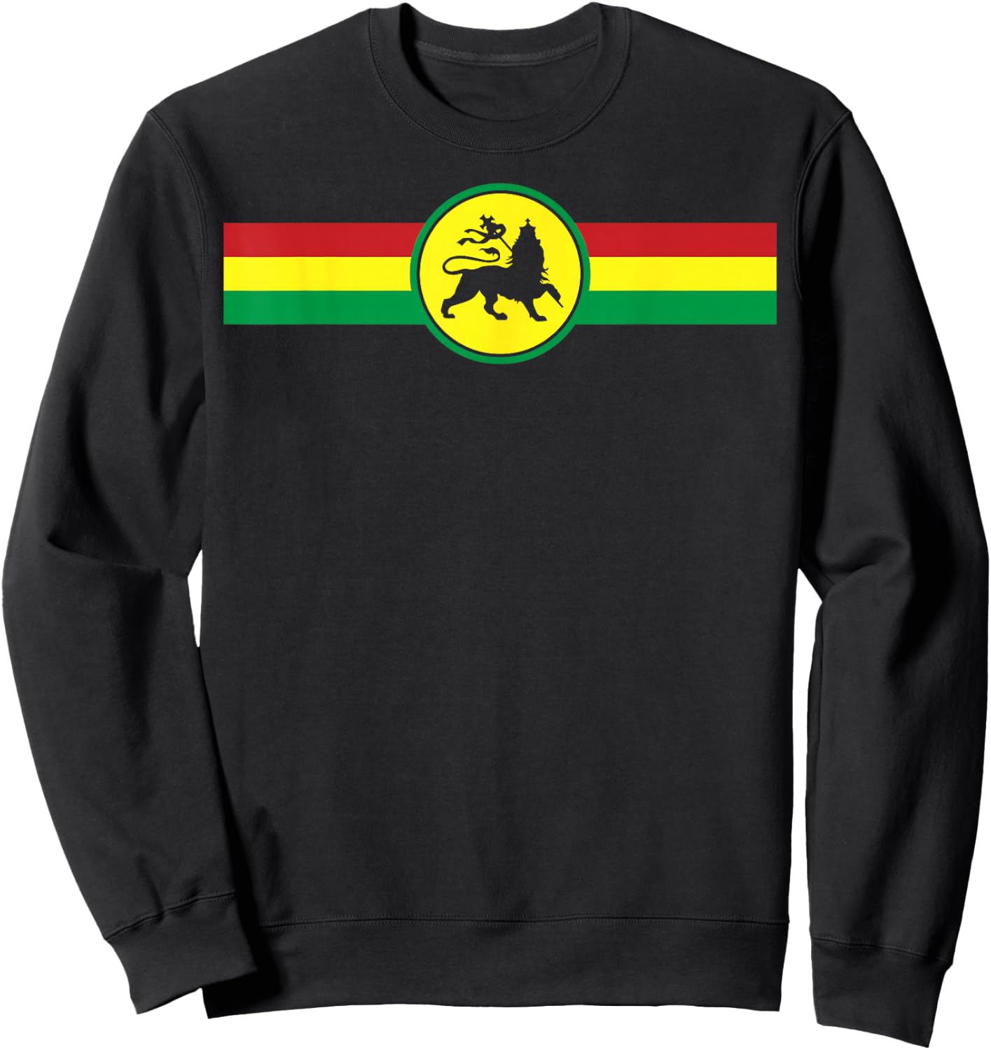 Lion of Judah Judah Rasta Rastafari Reggae Sweatshirt - Sweatshirt | Black