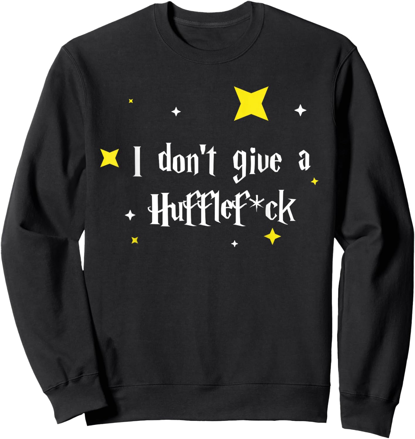 I don't give a Hufflescrew Sweatshirt - Sweatshirt | Black