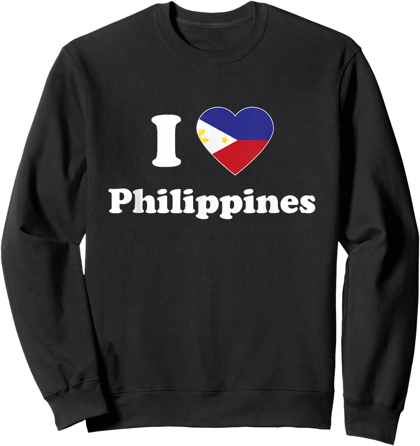 I Love Philippines I Heart Philippines Filipino Sweatshirt - Sweatshirt | Black