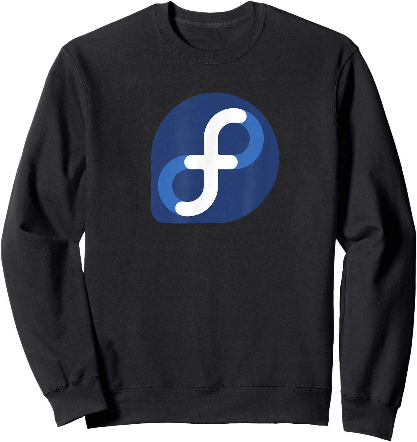 Linux Fedora lover tagline & Logo Open Source Os Sweatshirt - Sweatshirt | Black