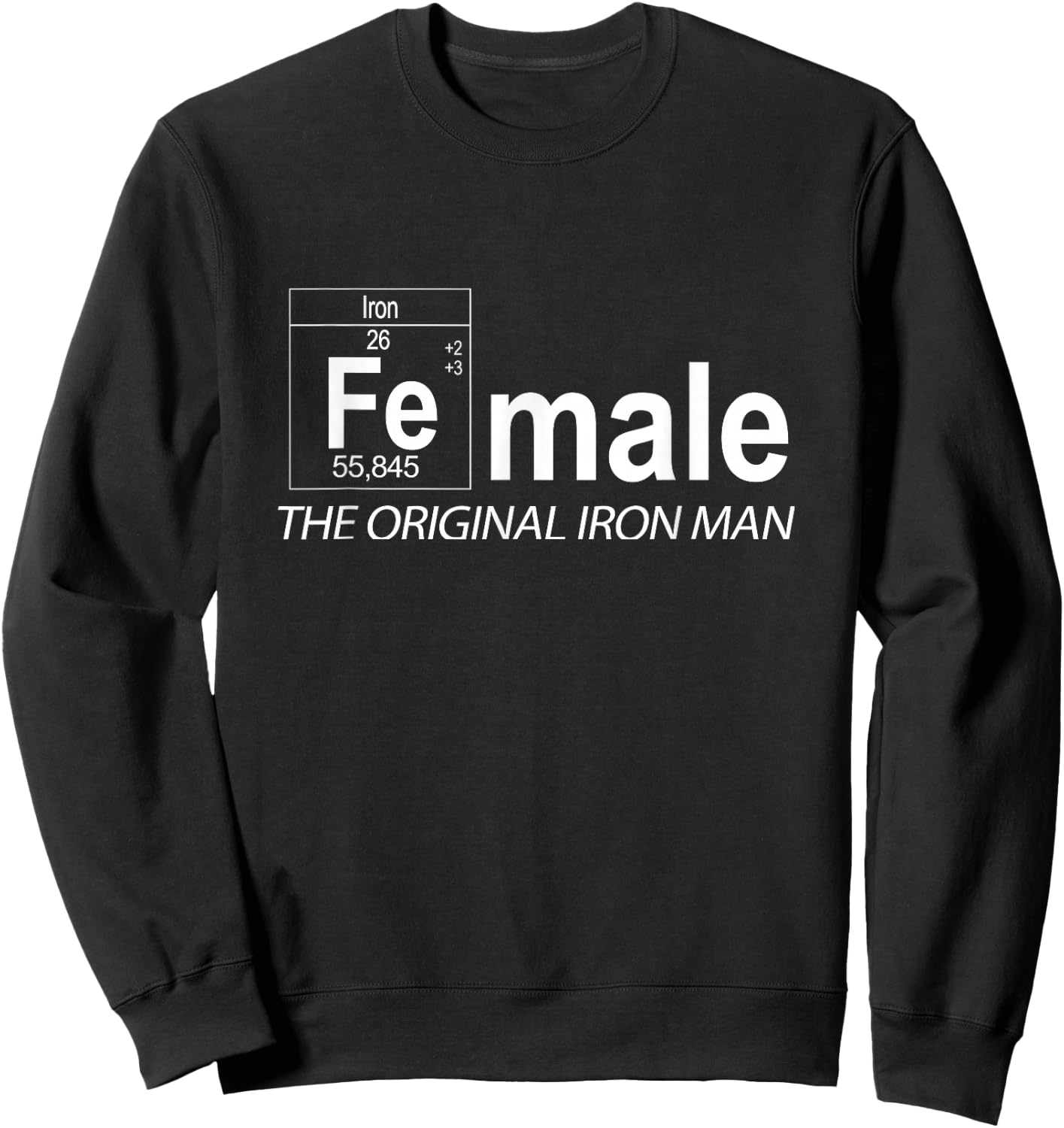 Female The Original Iron Man Sweatshirt - Sweatshirt | Black
