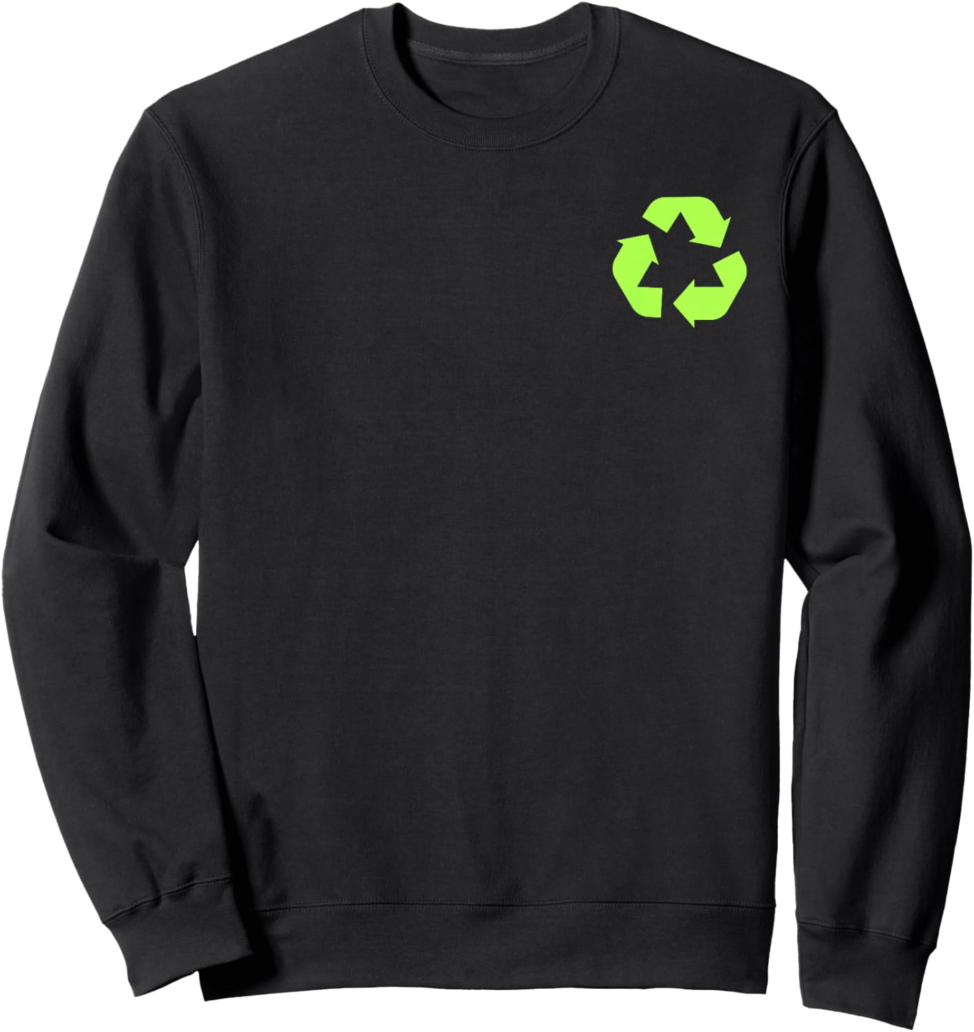 Recycles Earth Environmental Sustainability Recycling Day Sweatshirt - Sweatshirt | Black