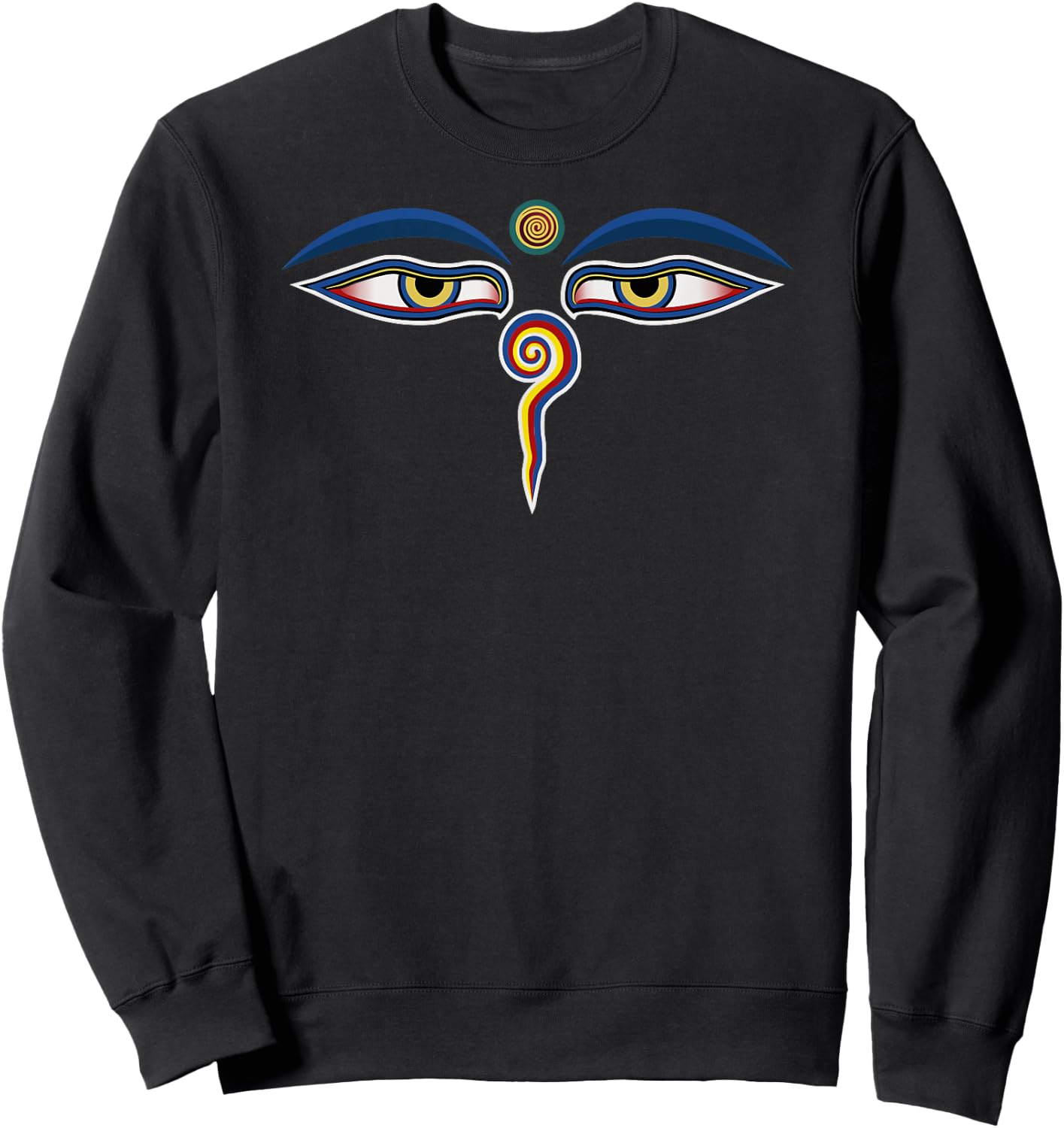 Eyes of Buddha Sweatshirt - Sweatshirt | Black