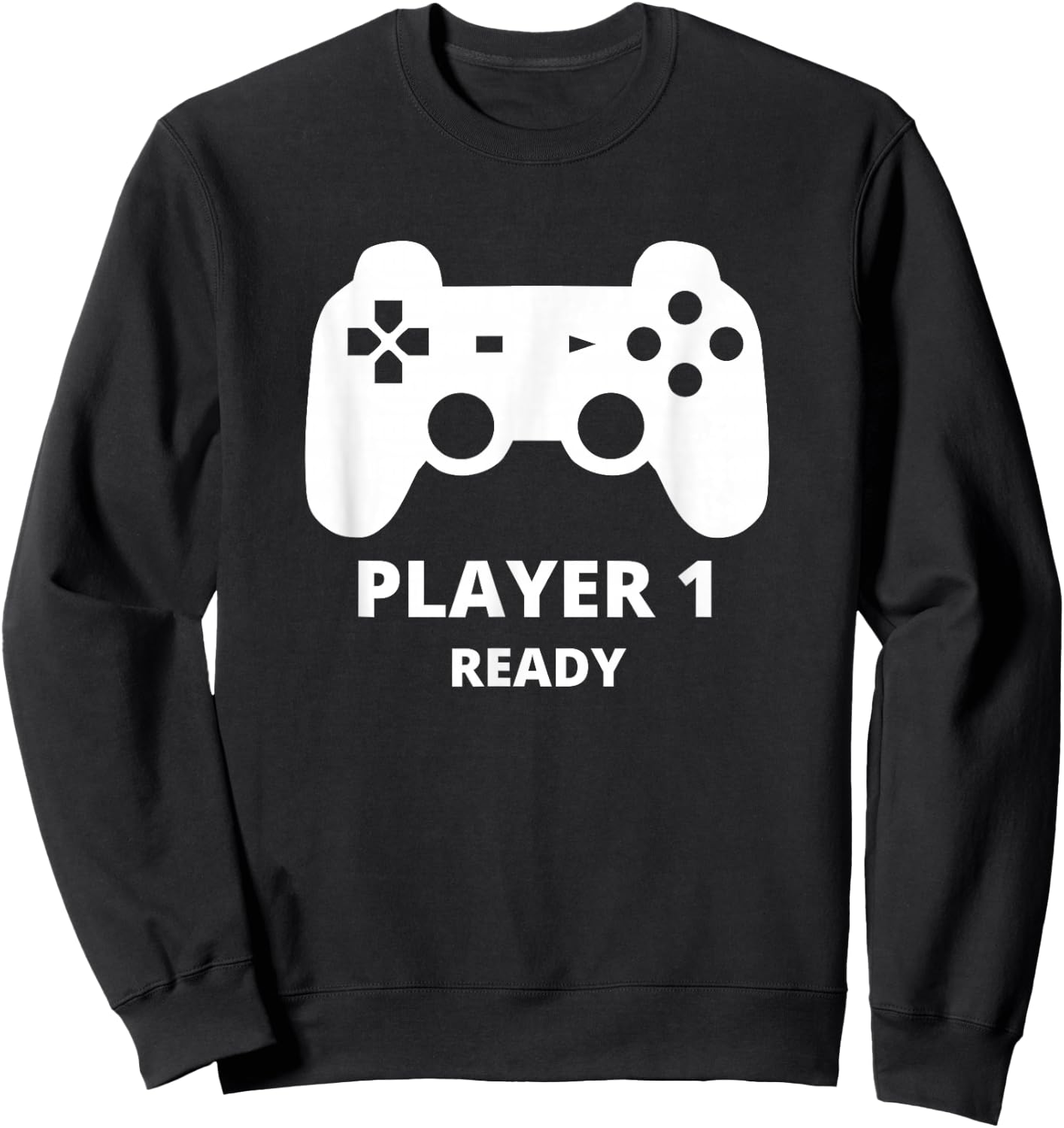 Player 1 shirt kids Player 1 toddler shirt Sweatshirt - Sweatshirt | Black